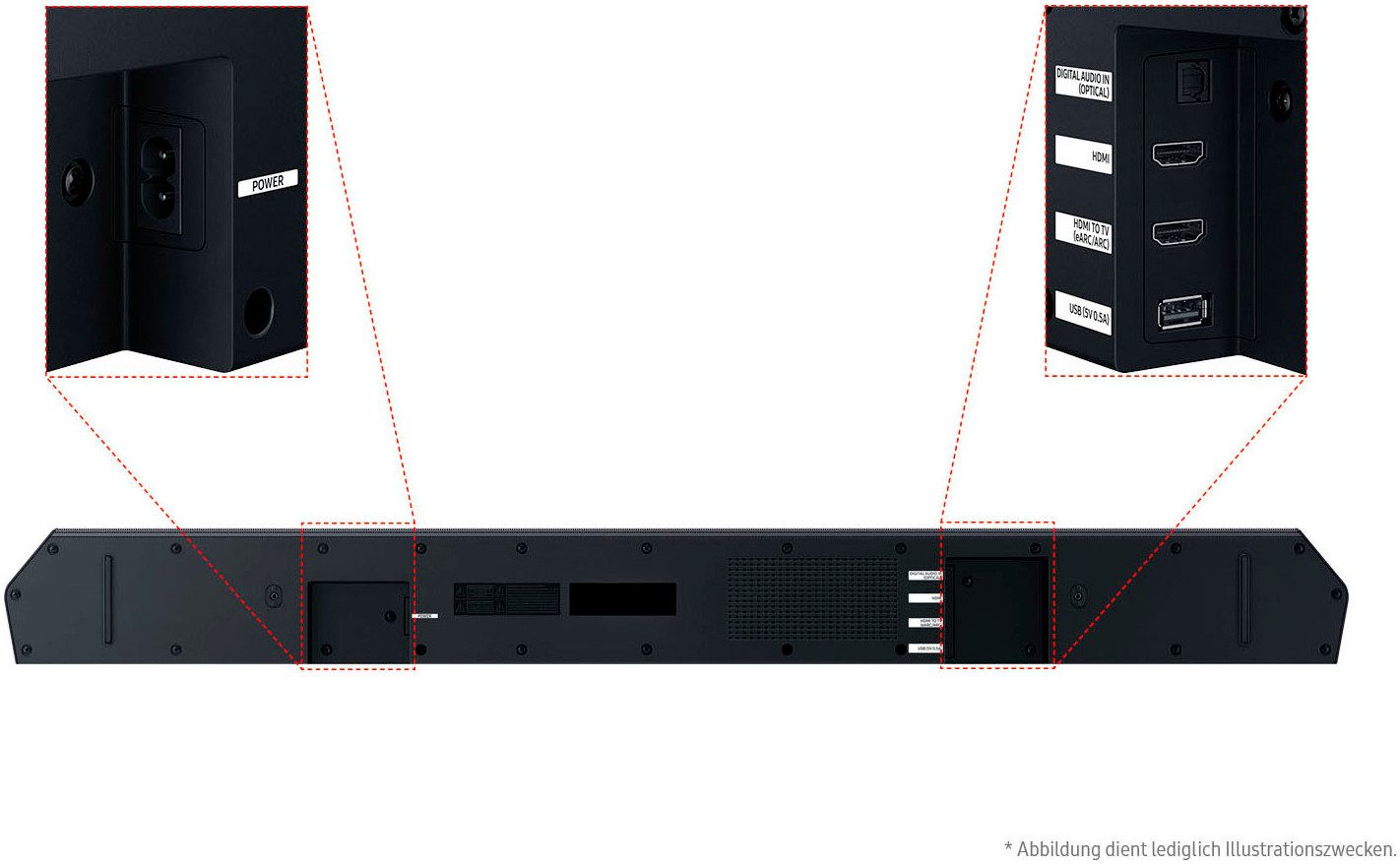 Samsung Soundbar HW-Q610GF Q-soundbar 3.1.2-kanaals surround systeem, dolby atmos i dts:x, adaptief geluid