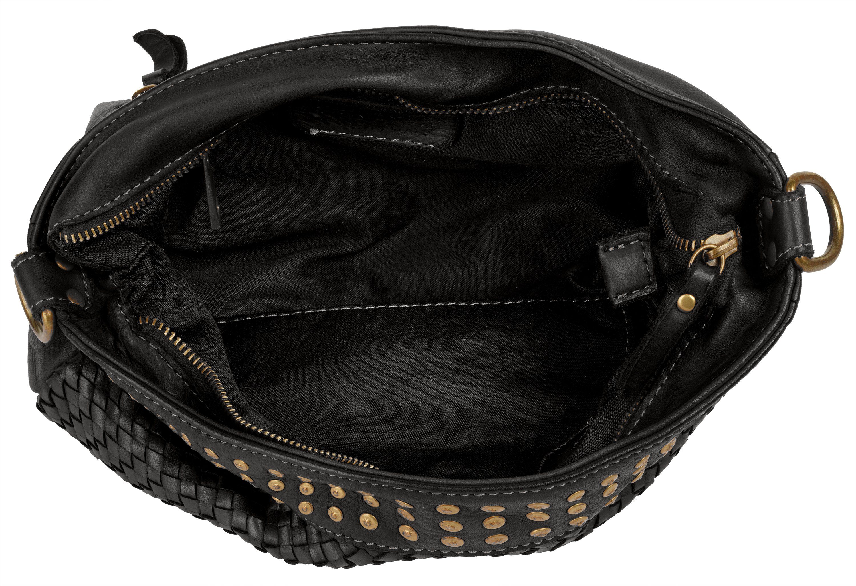 Samantha Look Schoudertas echt leer, made in italy
