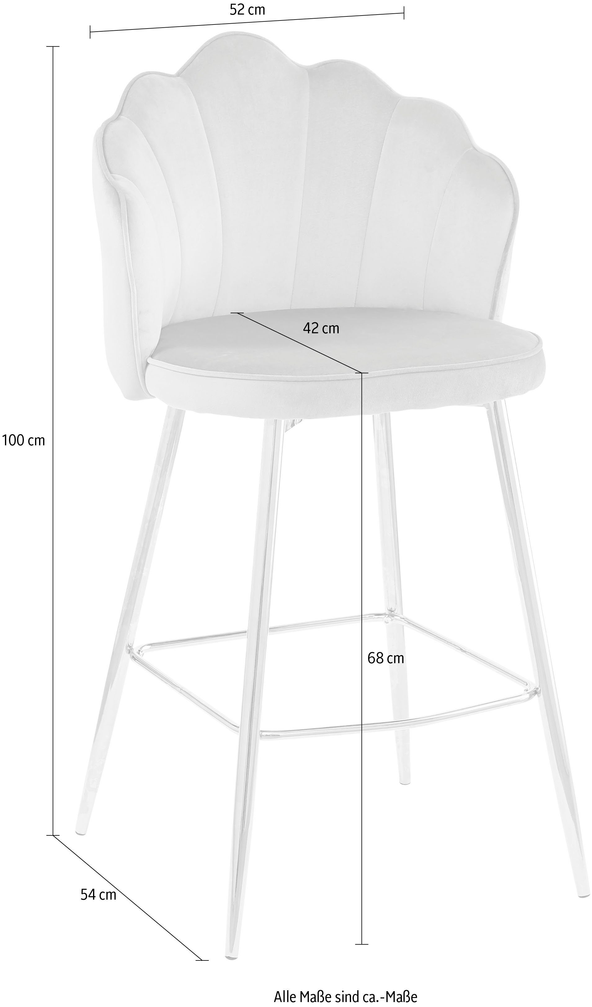 SalesFever Barkruk Clam opvallend schelpdesign
