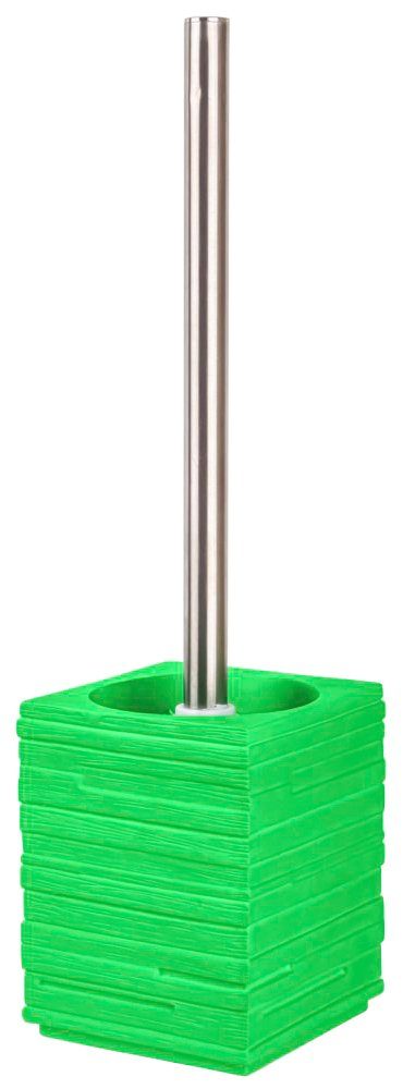 Sanilo Set badkameraccessoires Calero Green bestaand uit zeepdispenser en toiletborstel, geribbeld (combi-set, 2-delig)
