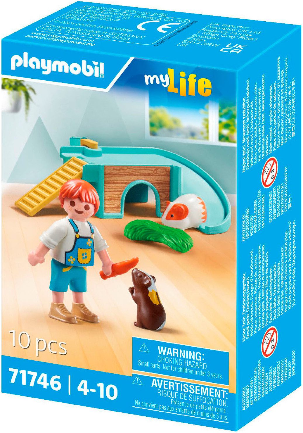 Playmobil® Constructie-speelset Junge mit Meerschweinchen (71746), Playmobil My Life (10-delig)