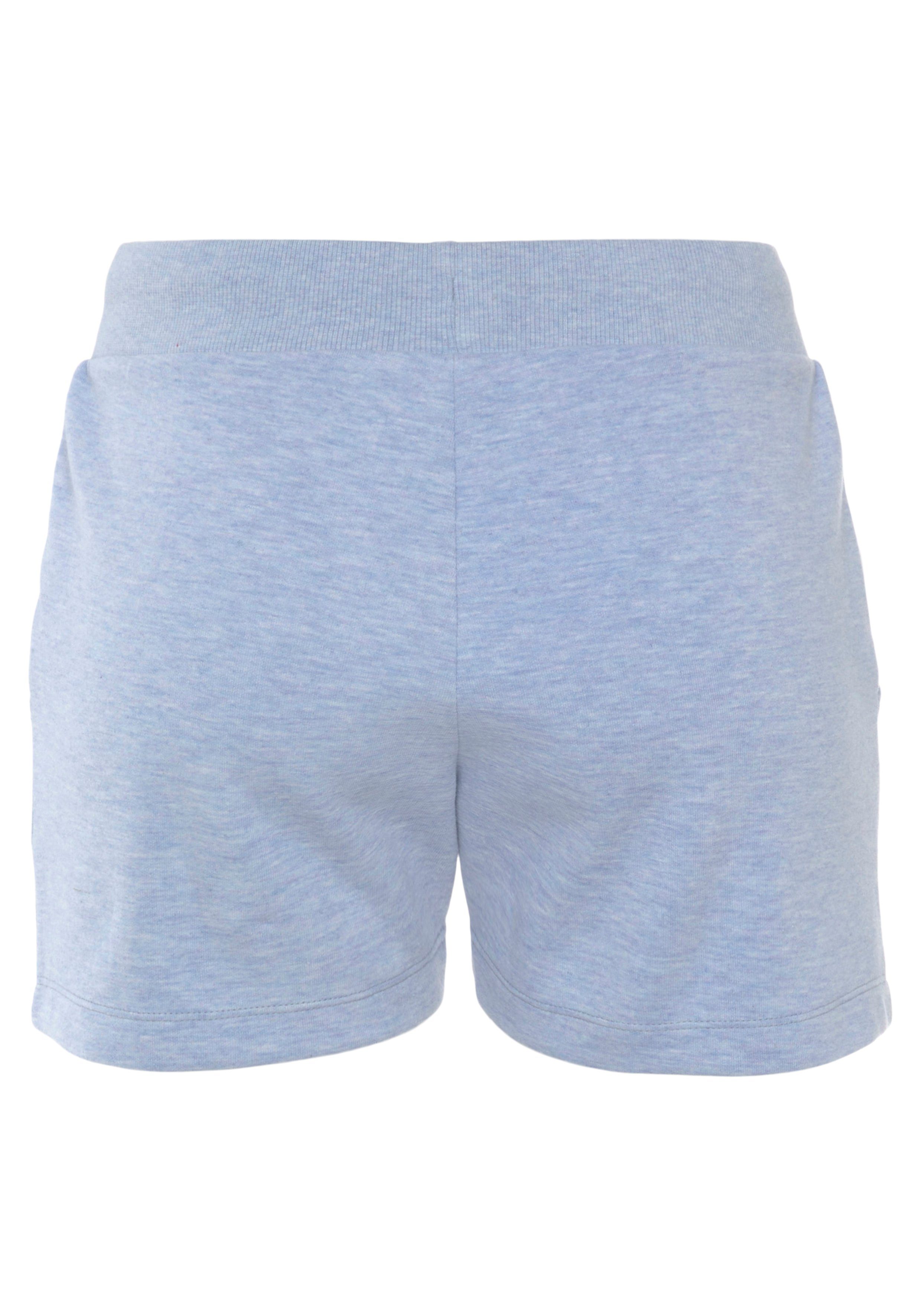 Bench. Loungewear Relaxshorts -sweatshorts, lounge-shorts met kleine glanzende logostiksel, loungewear