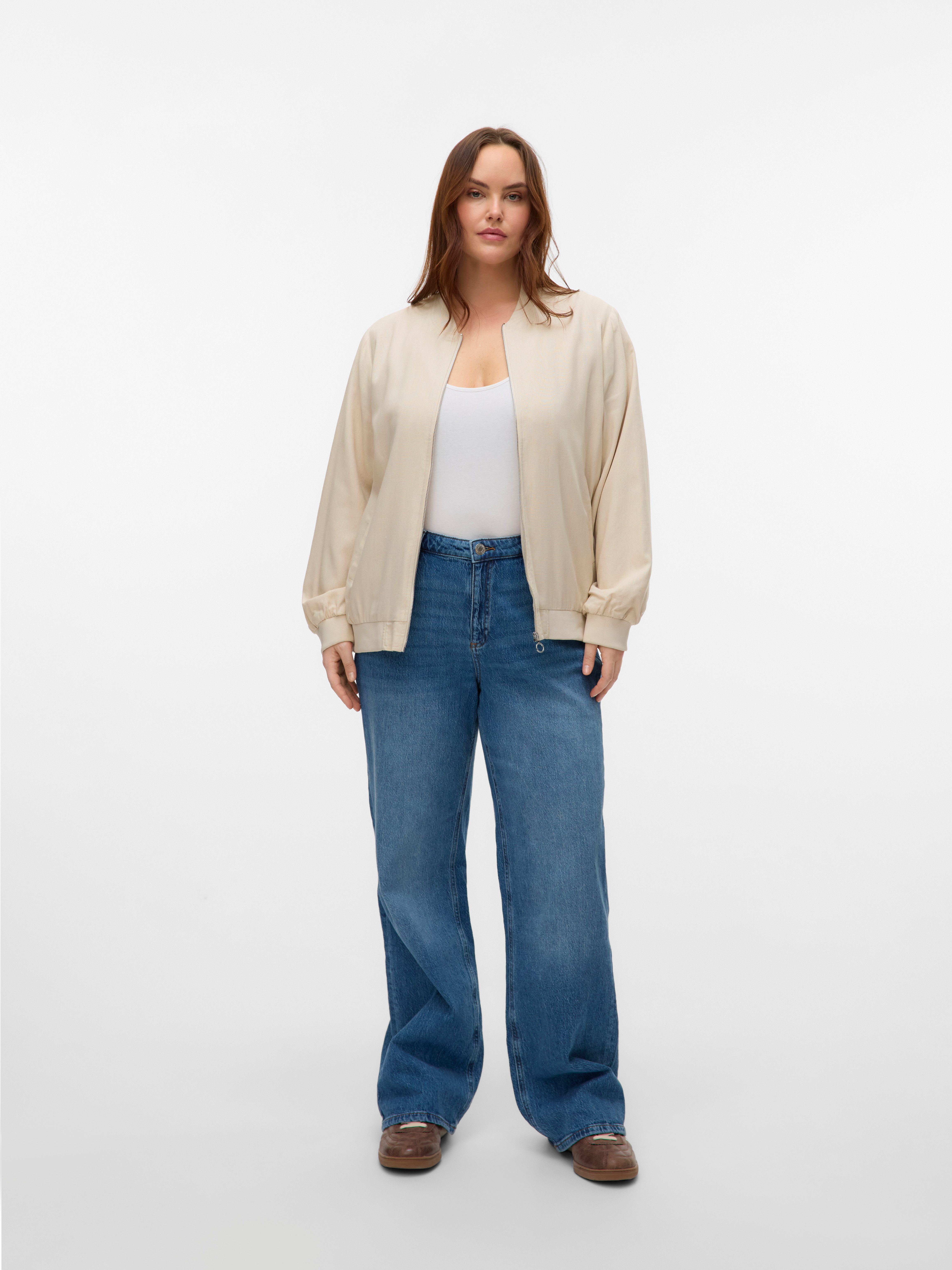 Vero Moda Curve High-waist jeans VMCTESSA HR WIDE J RA380 GA CUR NOOS