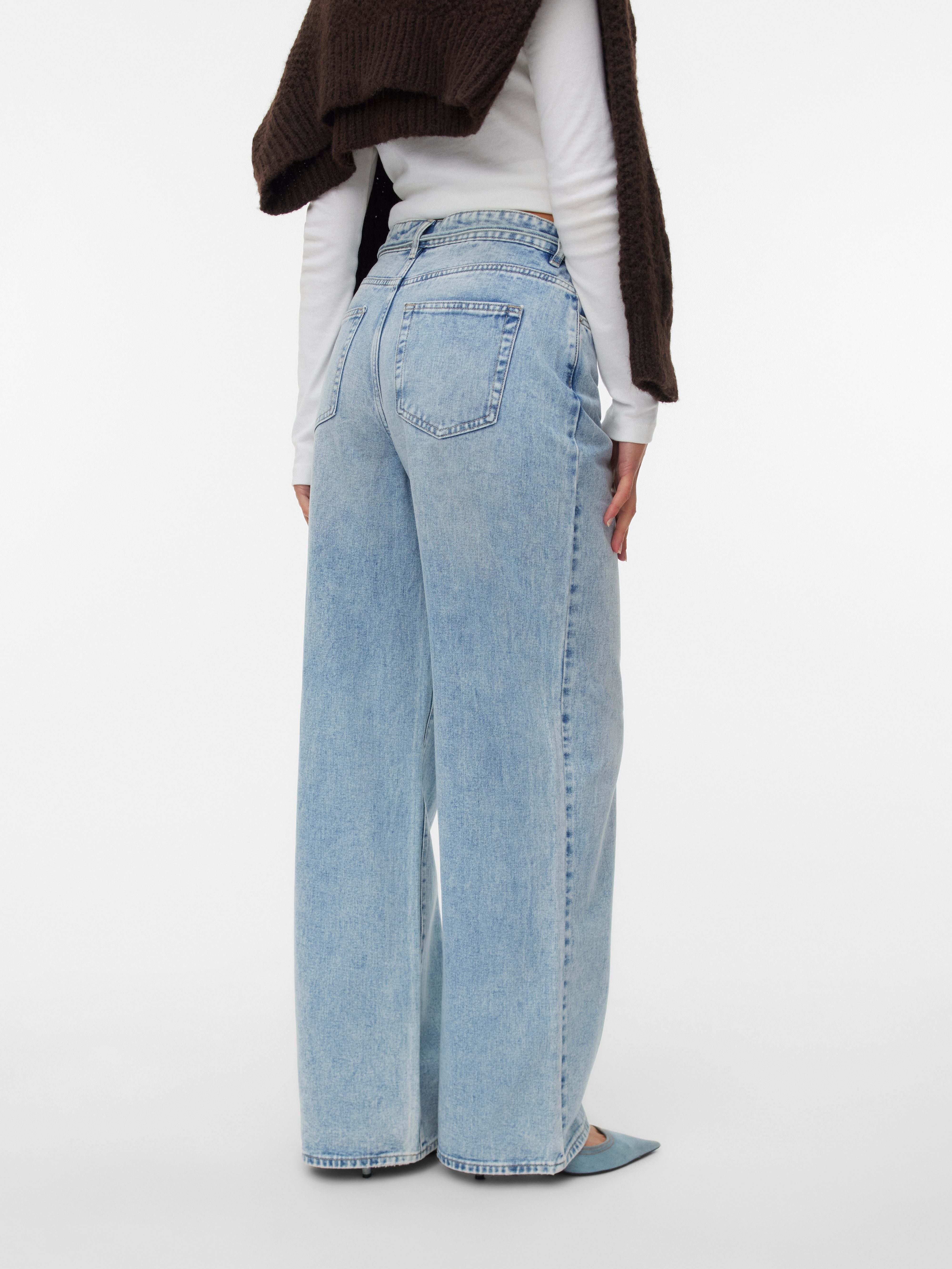Vero Moda Wijde jeans VMWIEN MR WIDE BELT JEANS SI338 NOOS