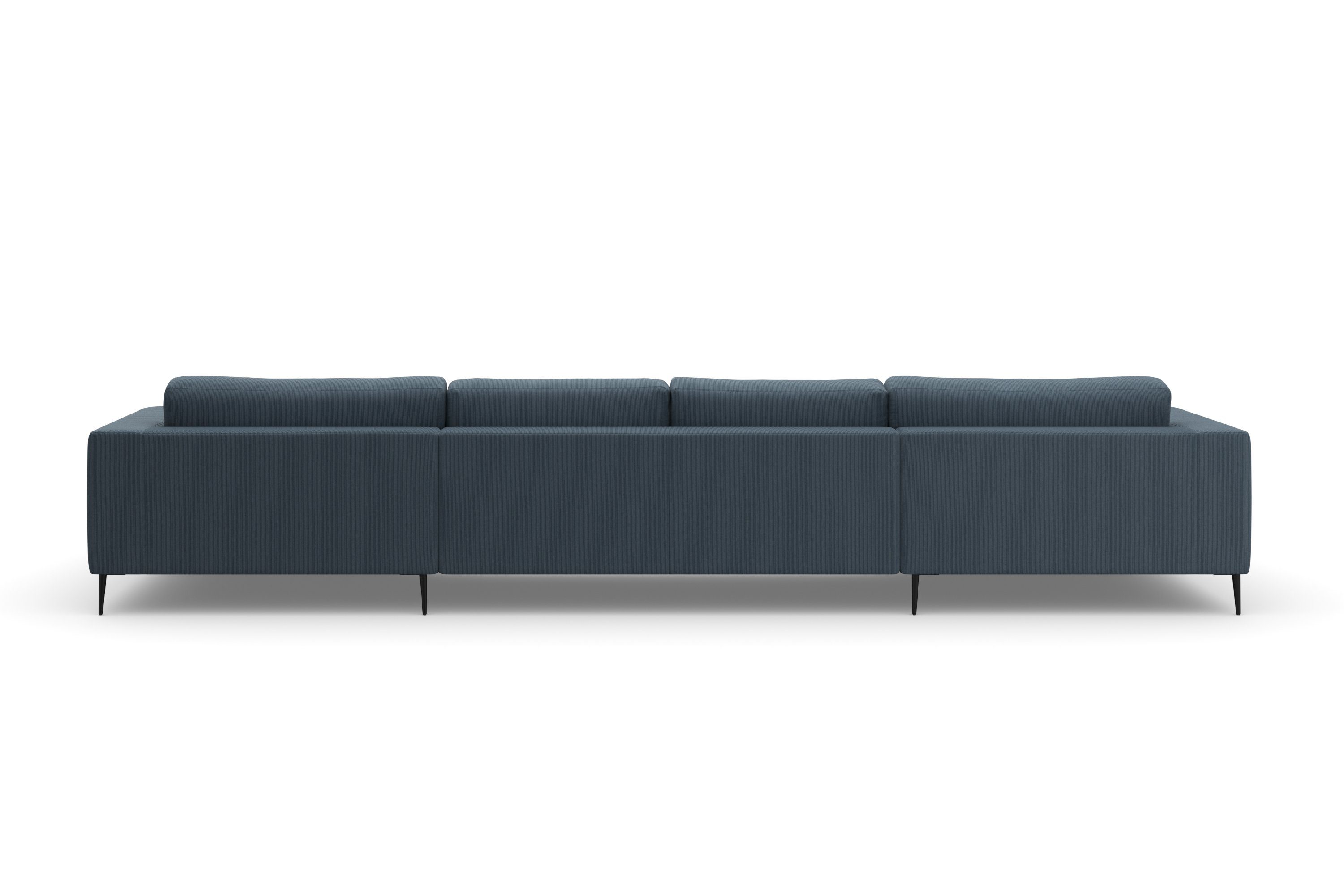 DOMO collection Zithoek Modica U-vorm XXL, in een moderne look met 2 royale récamiers, ook in cord