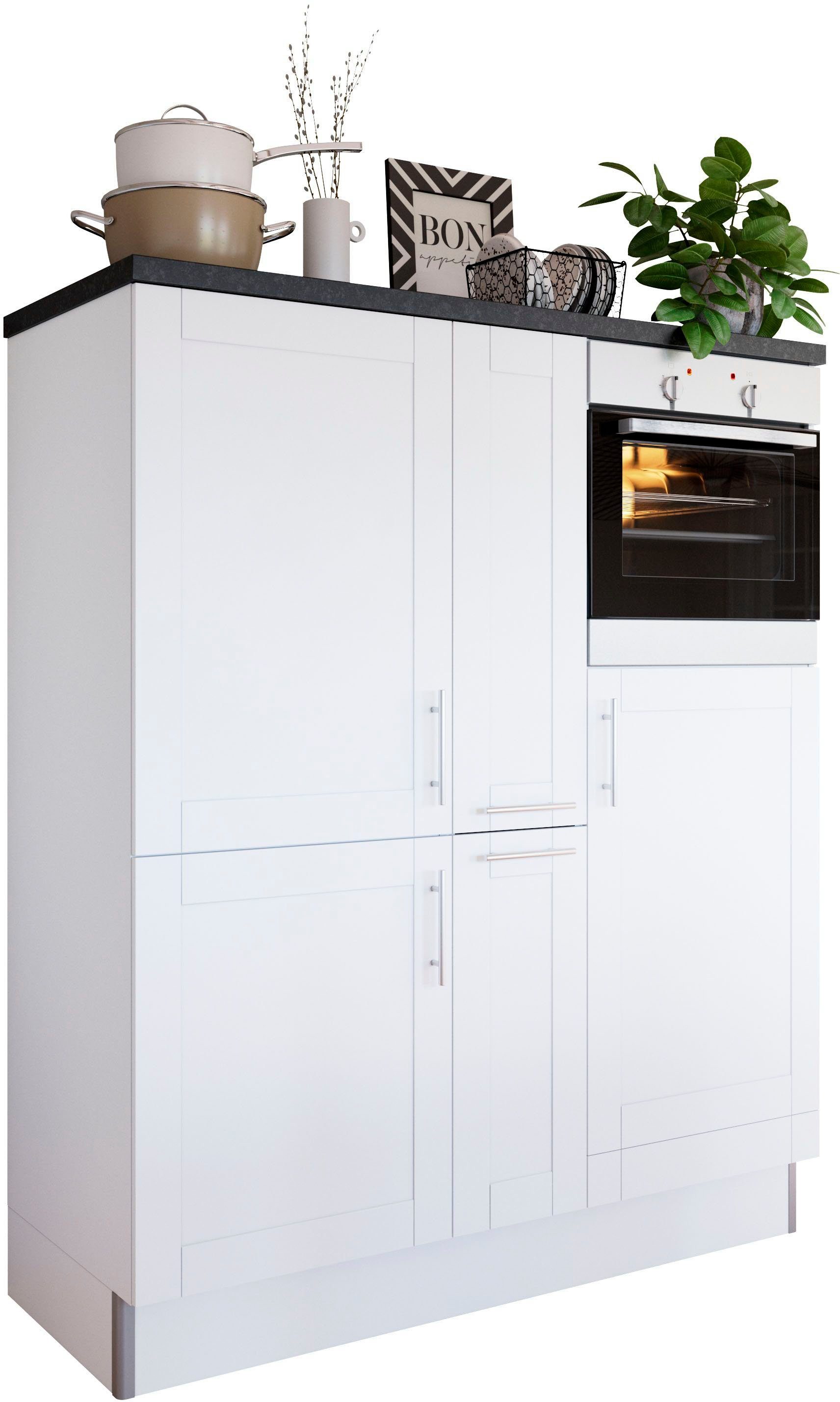 Kochstation Pantry keuken KS-Ahus Breedte 150 cm, optioneel met elektrische apparaten, softclose functie
