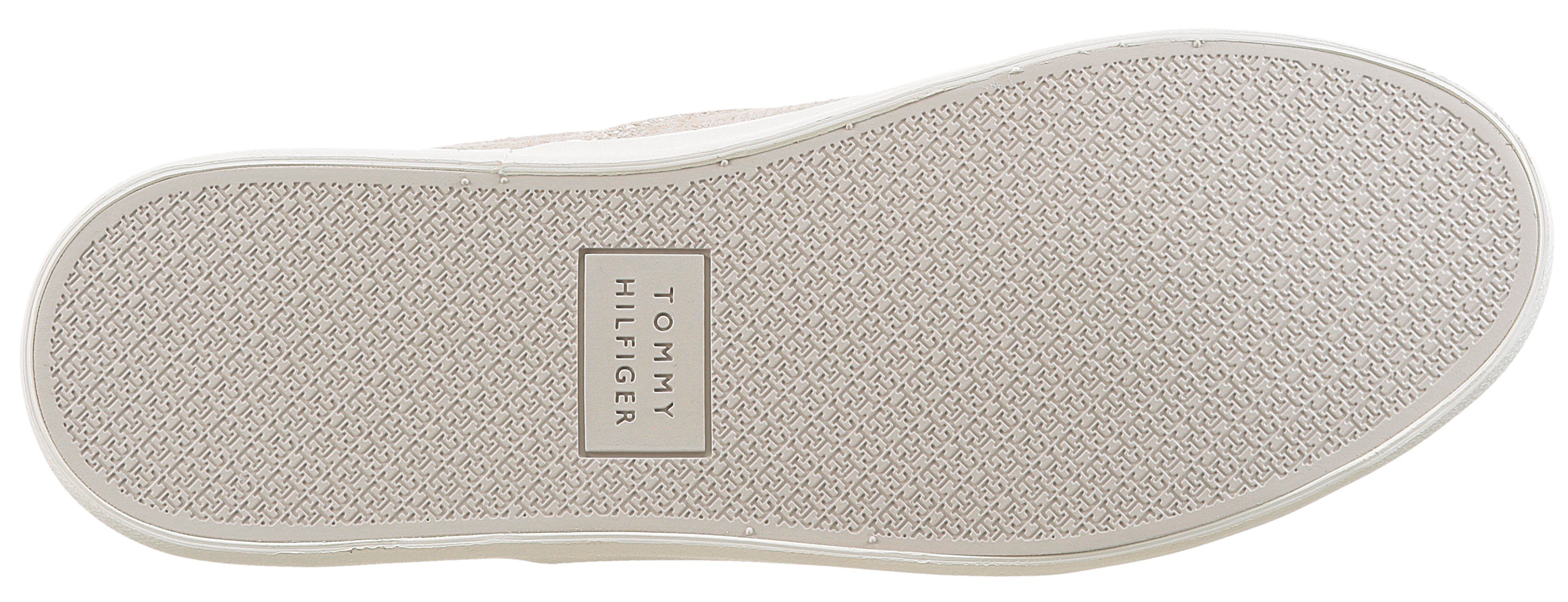 Tommy Hilfiger Slip-on sneakers TH HI VULC LOW SLIP ON CH , vrijetijdsschoen, instapschoen, lage schoen met zij-elastieken