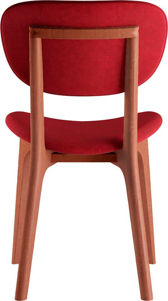 INOSIGN Stoel COZY Made in Italy Frame in beuken, kersen- of notenhout, massief hout, designstoel (set, 2 stuks)