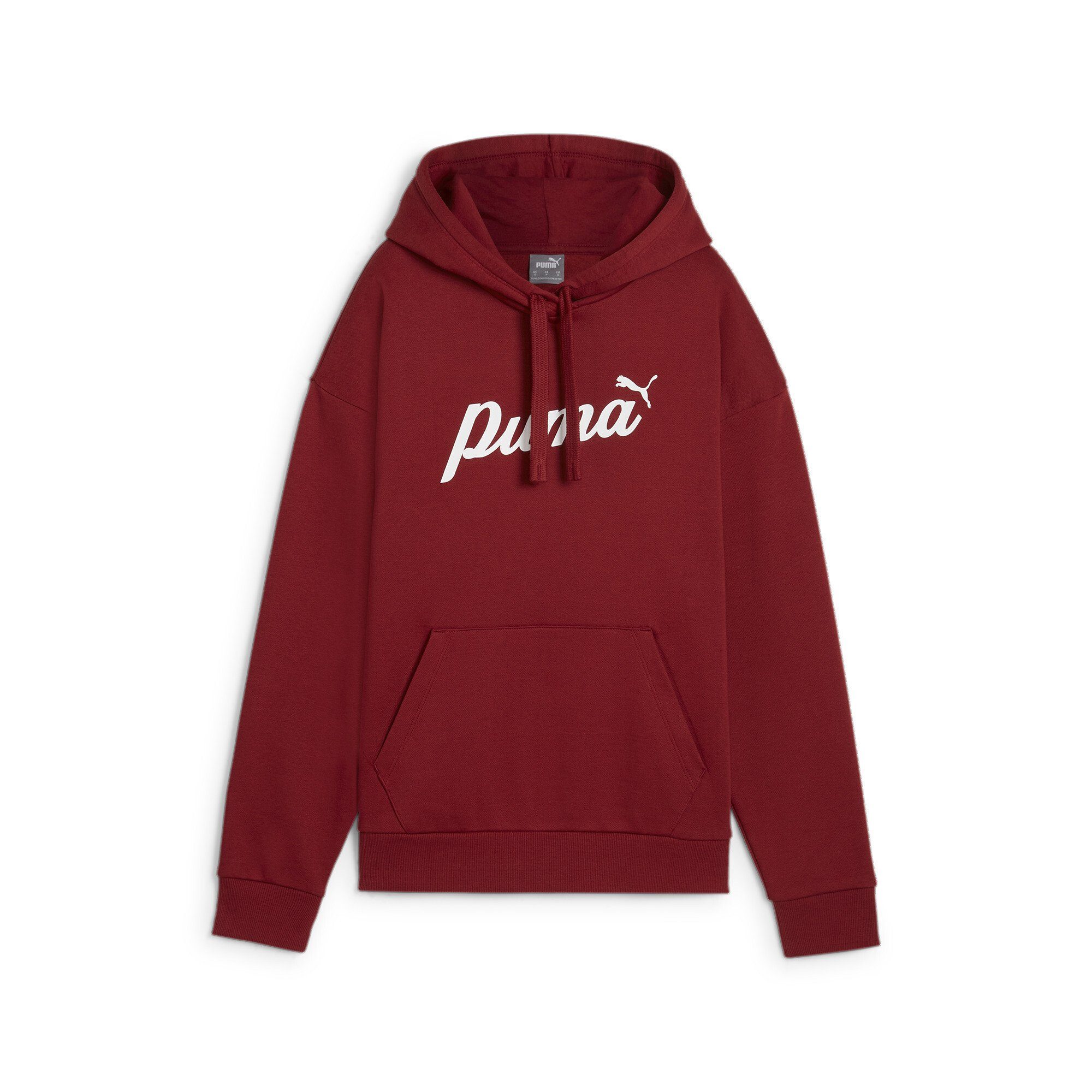 PUMA Hoodie ESS+ SCRIPT HOODIE FL dames truien & sweaters maat L rood