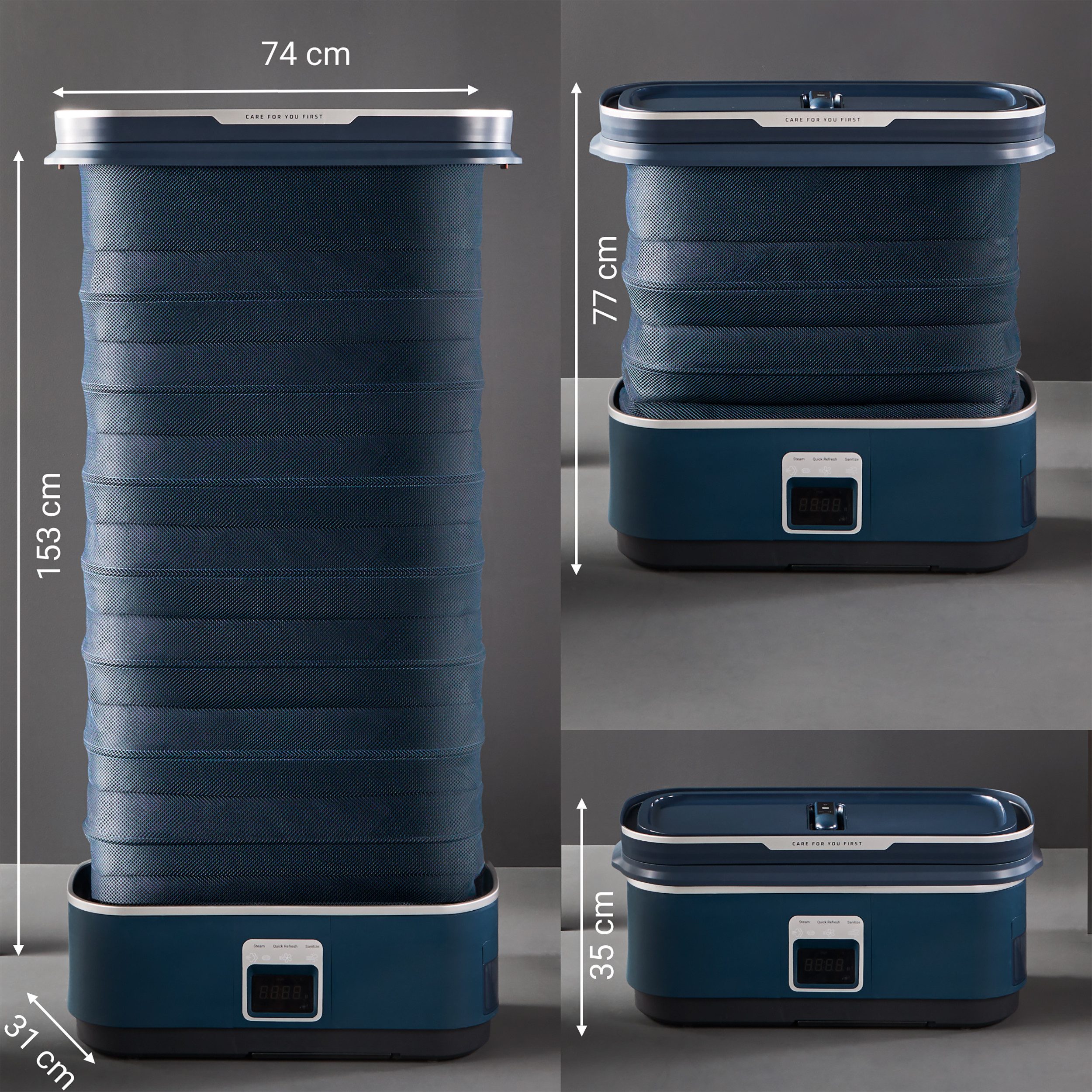 Tefal Kledingstomer YT2020 Care For You First voor textiel, automatisch ontknopen, desinfecteren en verfrissen