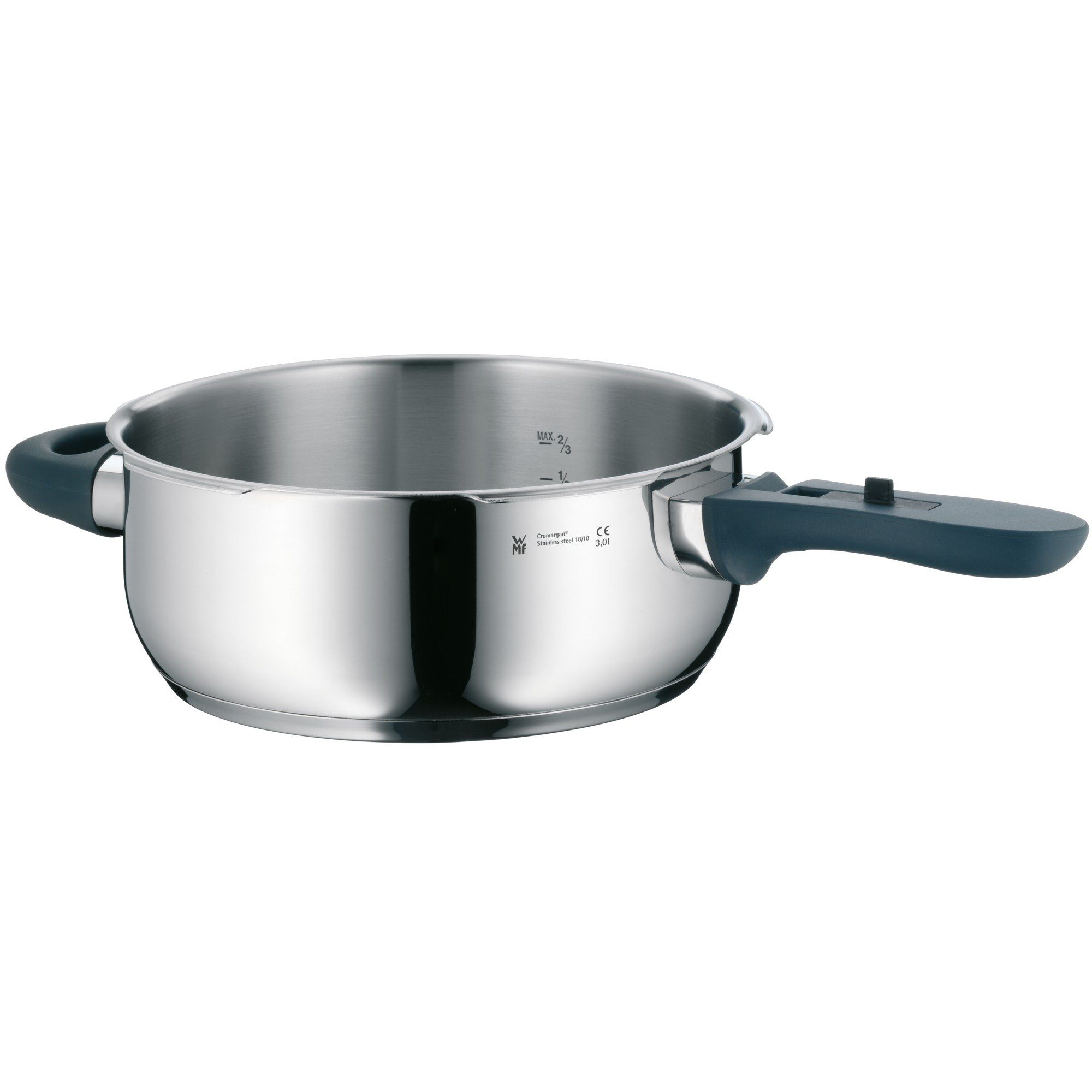 WMF Snelkookpan Perfect RDS Stoompan met een afneembare dekselgreep, inductie (2-delig)