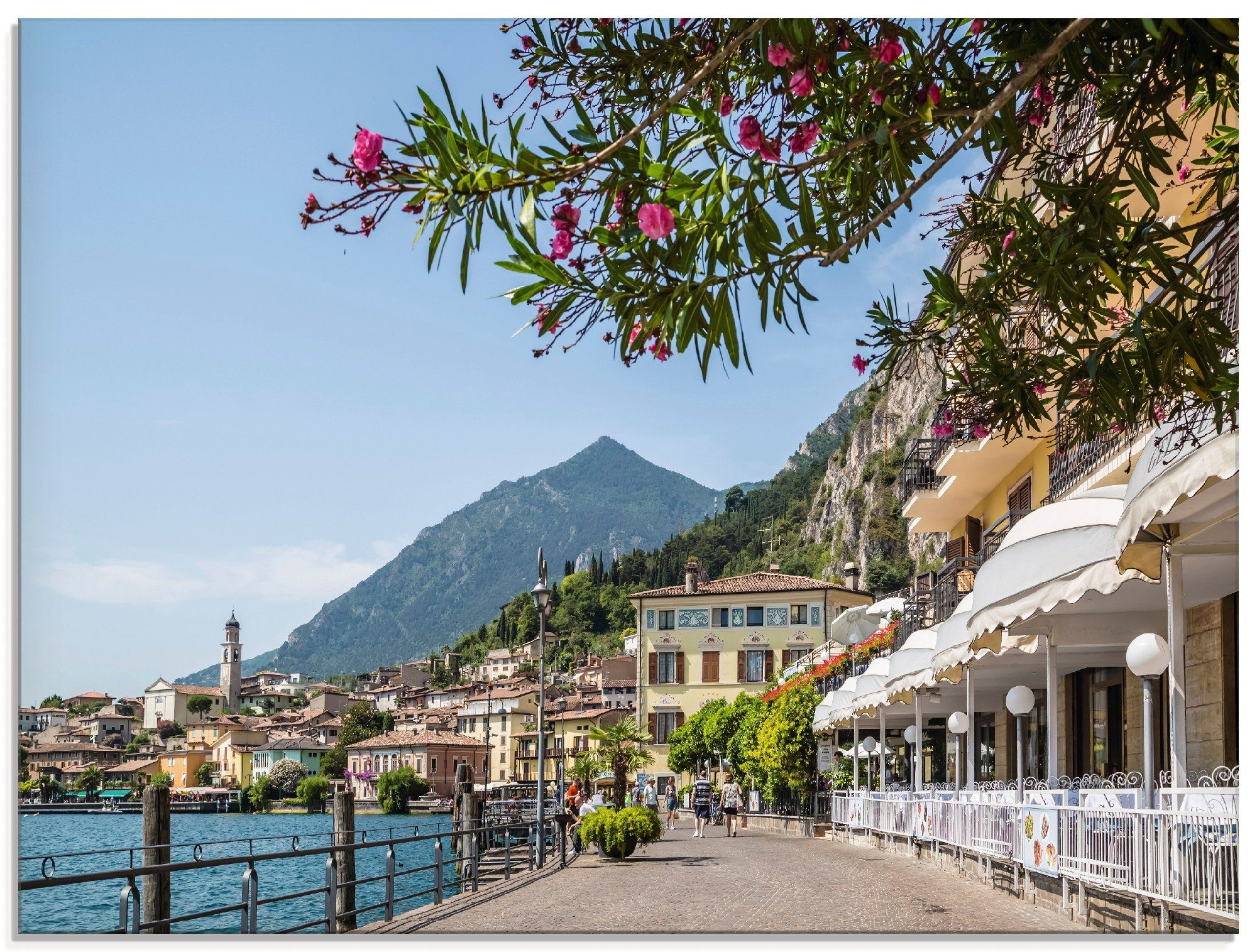 Artland Print op glas Gardameer Limone sul Garda (1 stuk)