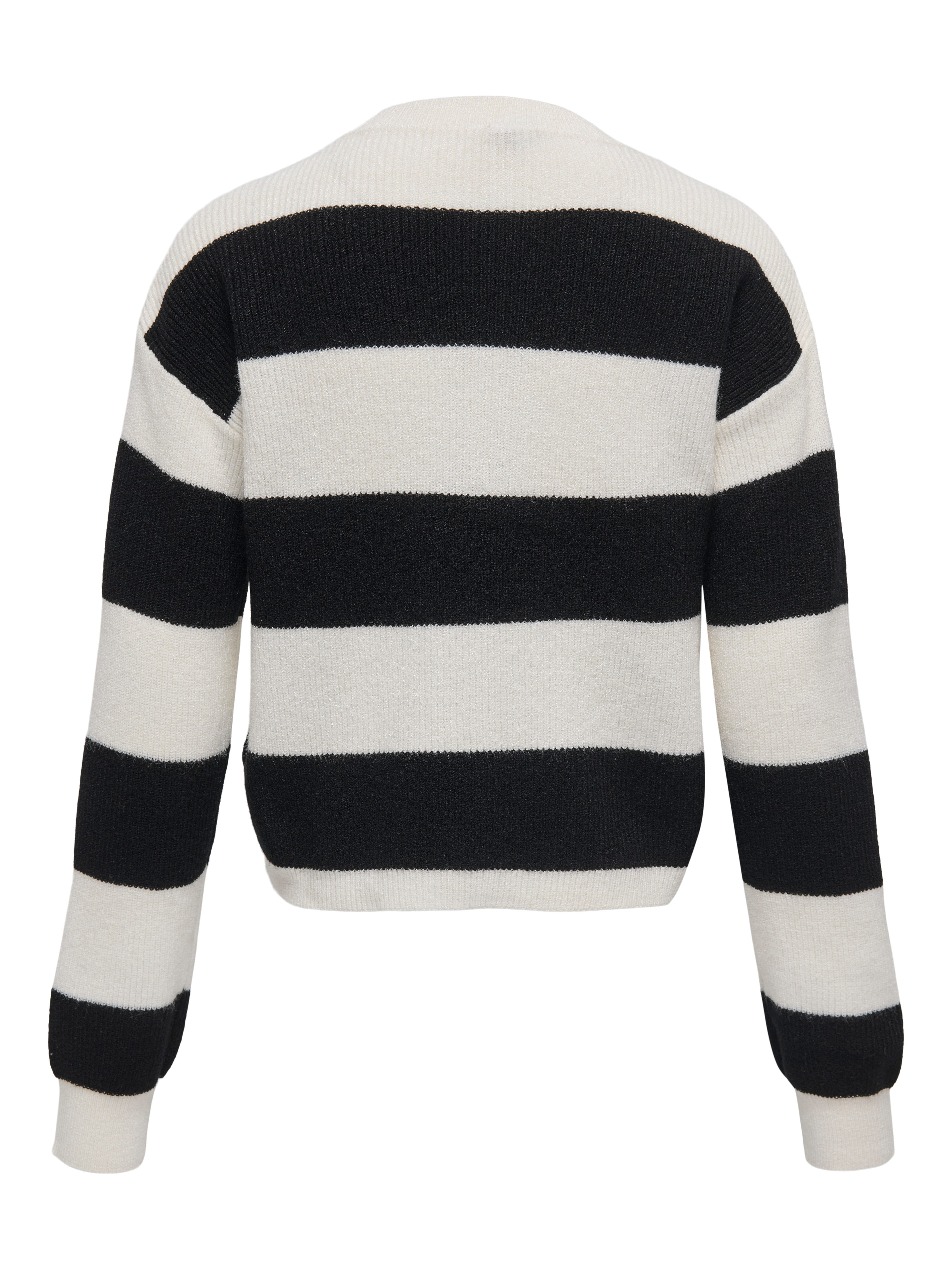 KIDS ONLY Gebreide trui KOGFRANCA SHORT L/S STRIPE KNT NOOS