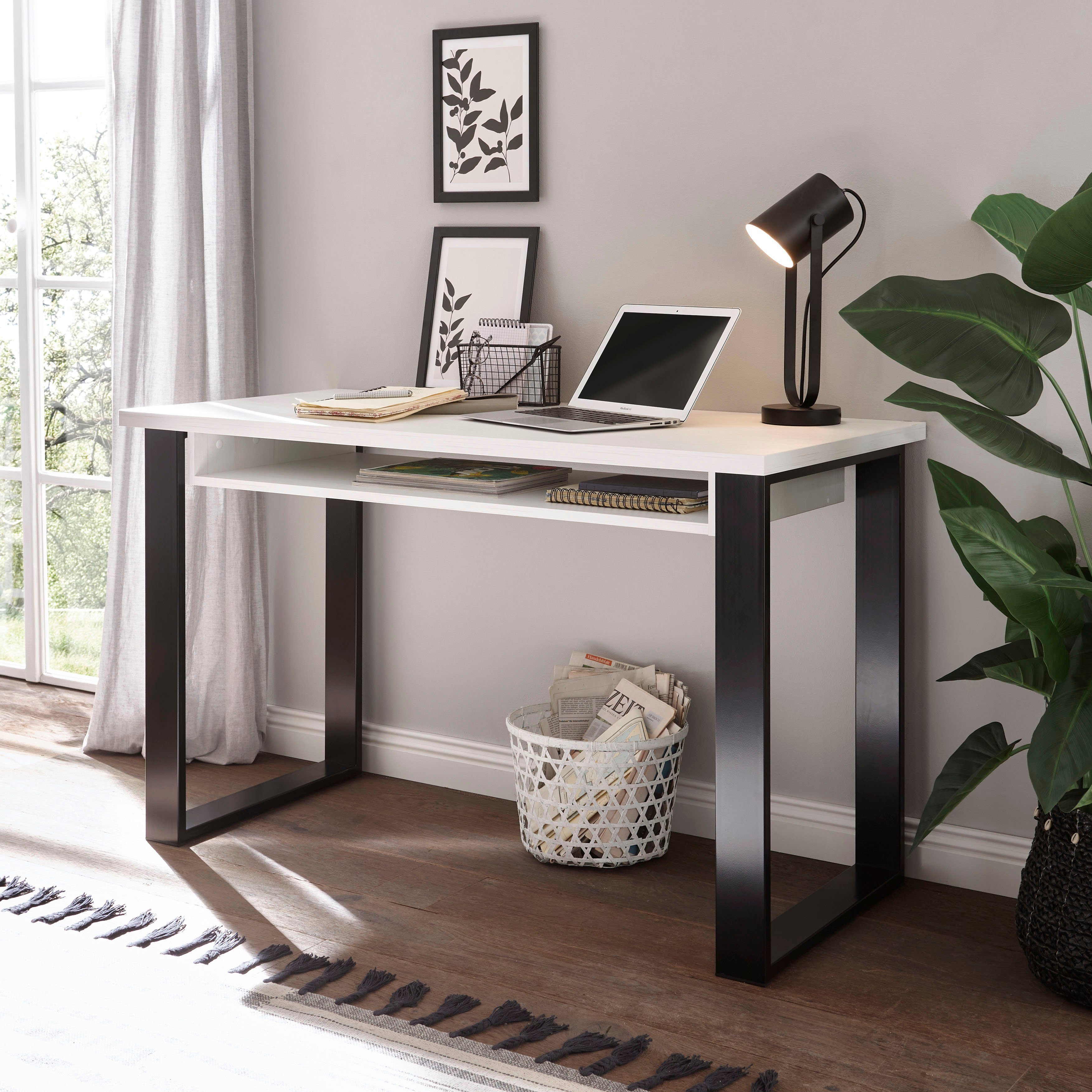 Home affaire Bureau Sherwood Computerbureau in industrieel ontwerp, breedte 125 cm
