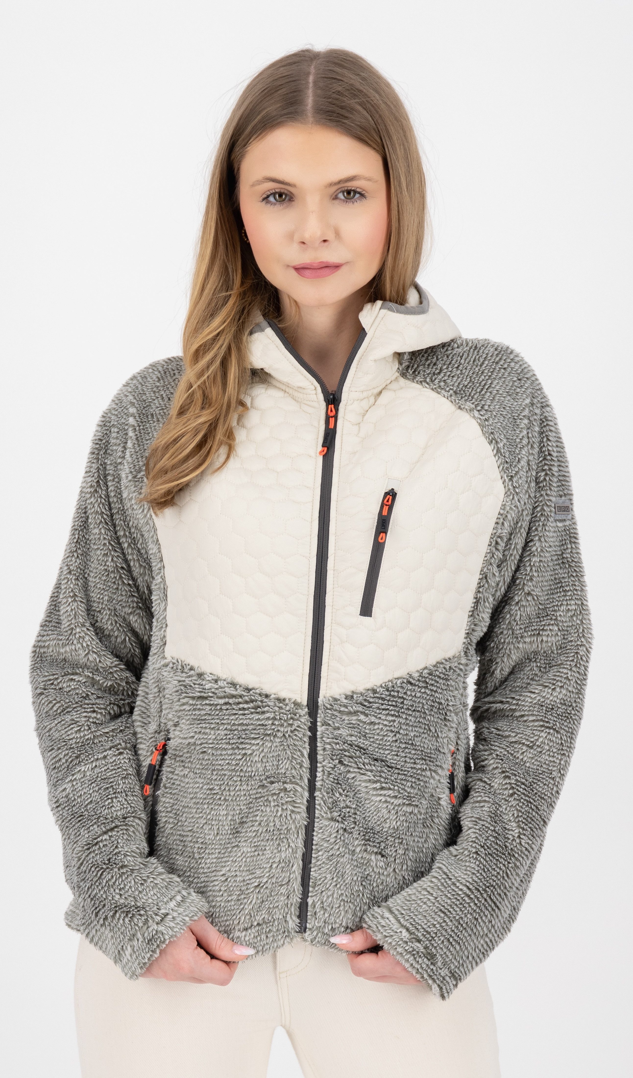 LPO Fleecejack FEDORA WMN dames fleece vesten maat 46 (L) wit