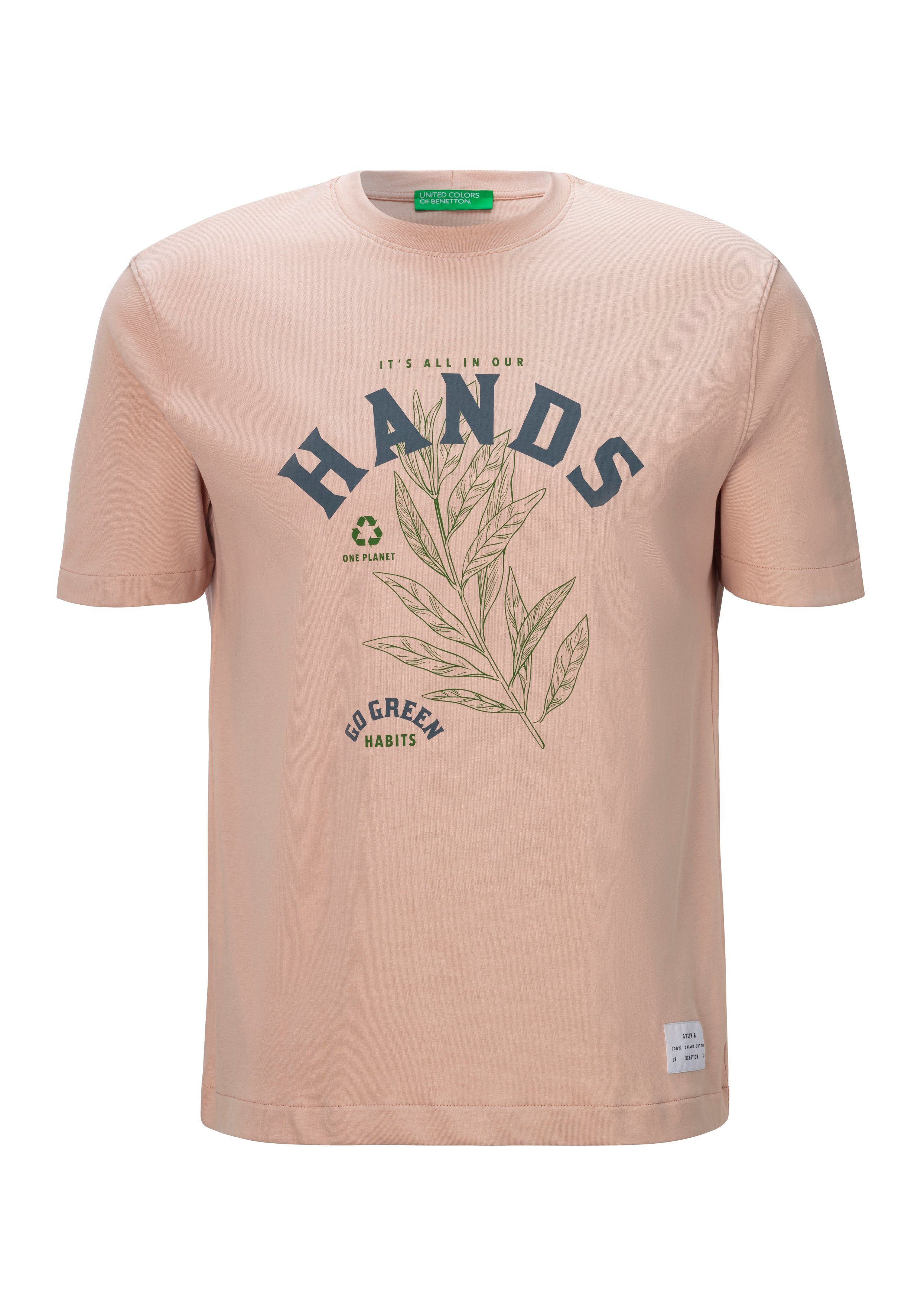 United Colors of Benetton T-shirt met meerkleurige print