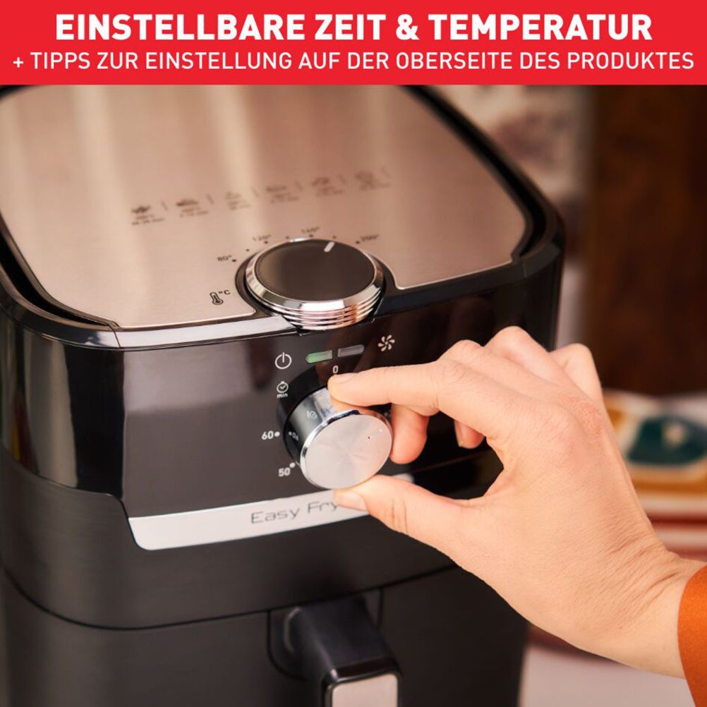 Tefal Airfryer Easy Fry & Grill Classic instelbare temperatuur, 4,2 liter, 60-minuten-timer, ey5018