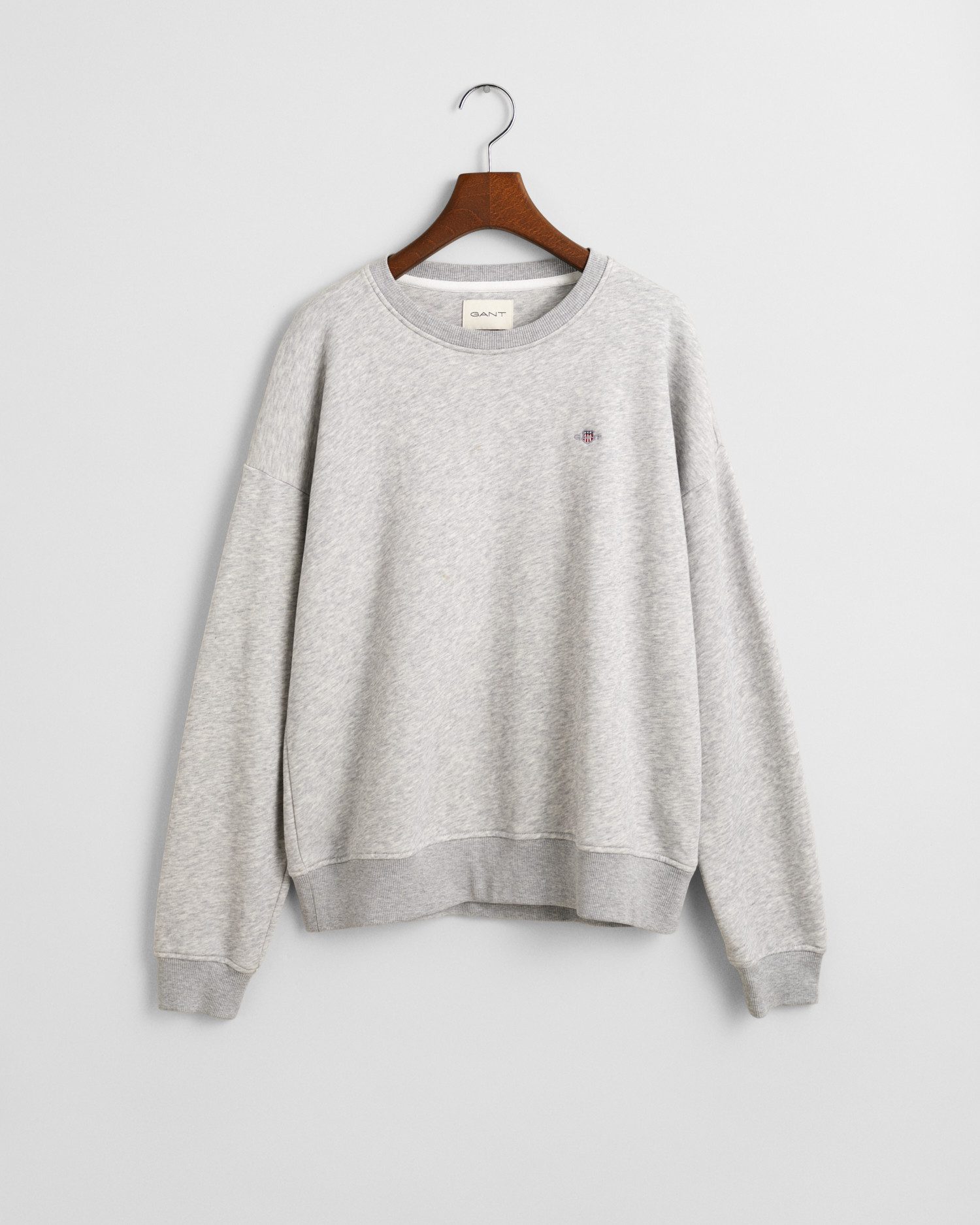 Gant Sweatshirt SHIELD C-NECK SWEAT Grafische -borduursel op de borst