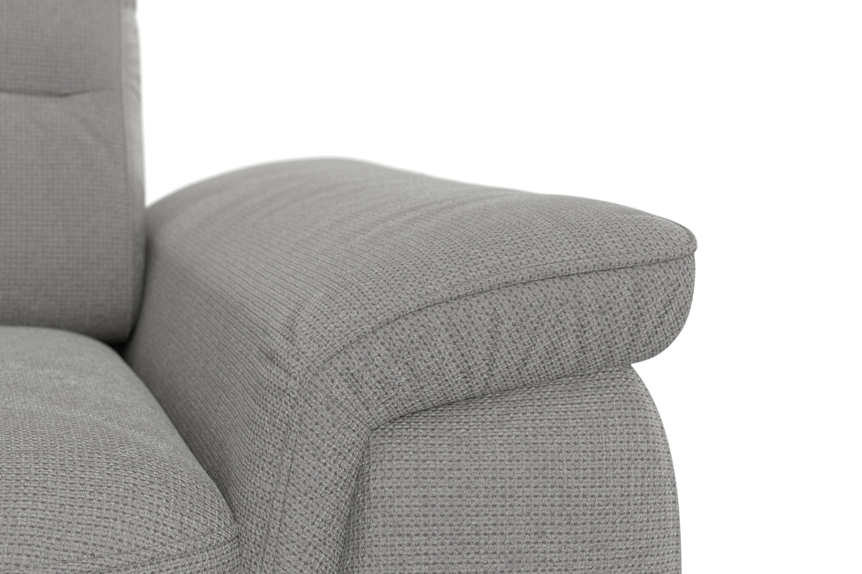 sit&more Hoekbank Sinatra L-vorm optioneel met verstelbare hoofdsteun en armleuning, metalen poten