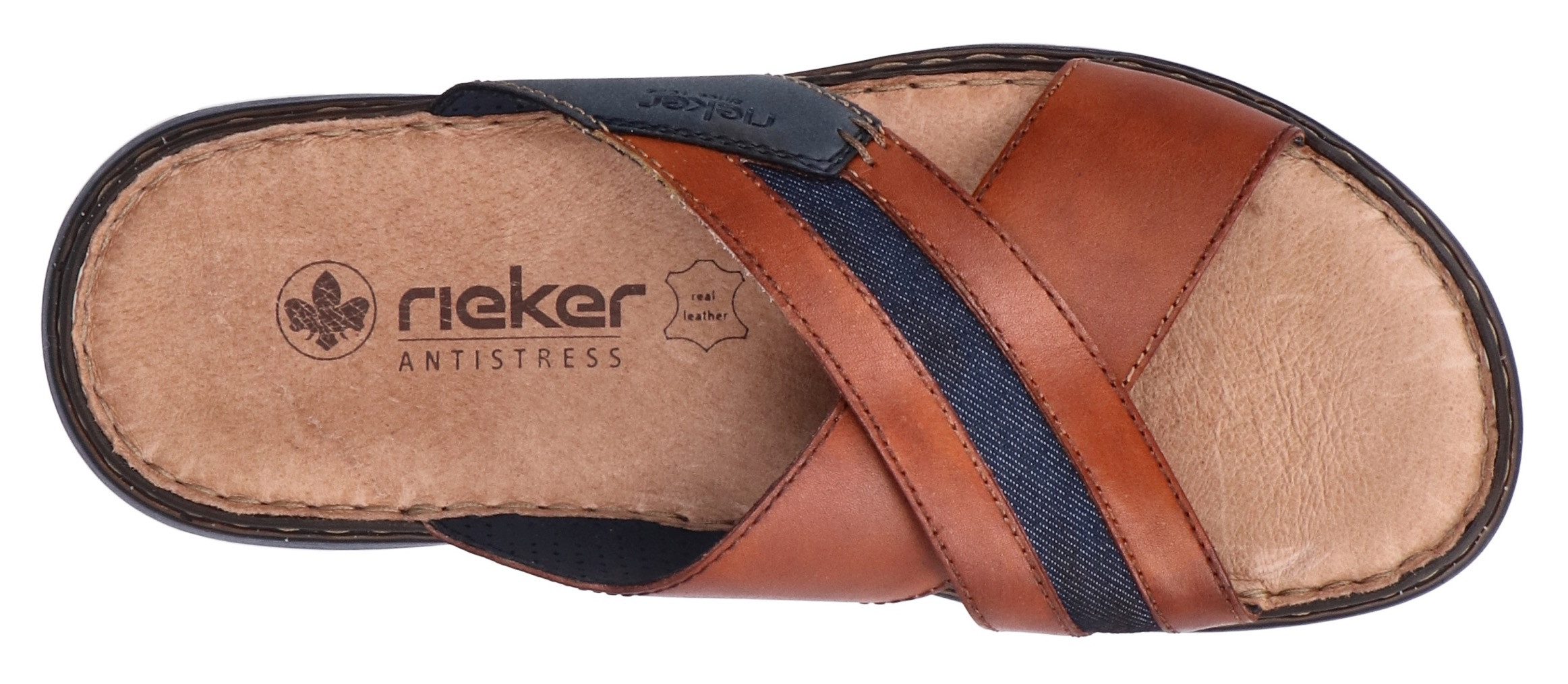 Rieker Slippers , zomerschoen, strandschoen, huisschoen met zachte binnenzool