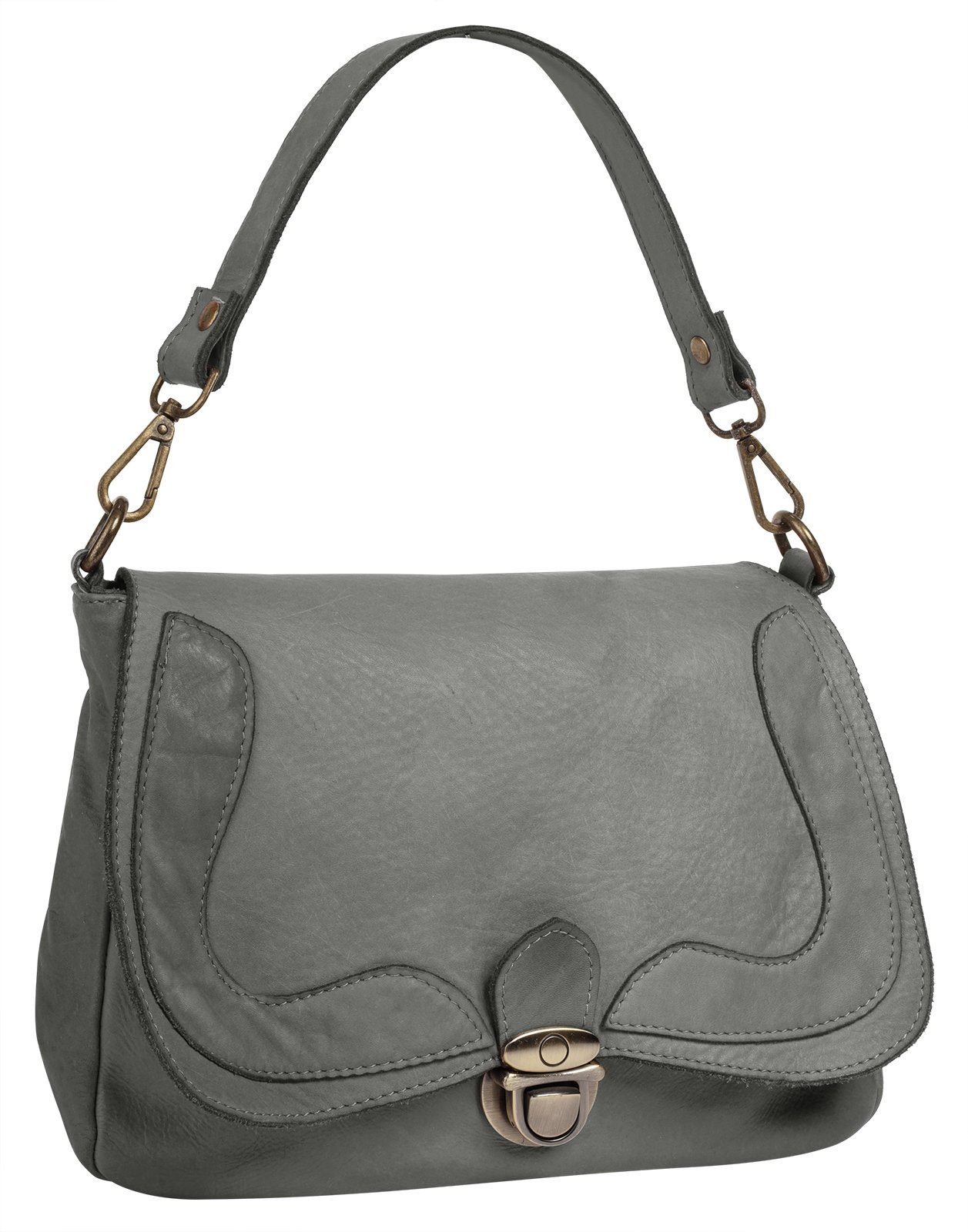 Samantha Look Schoudertas echt leer, made in italy