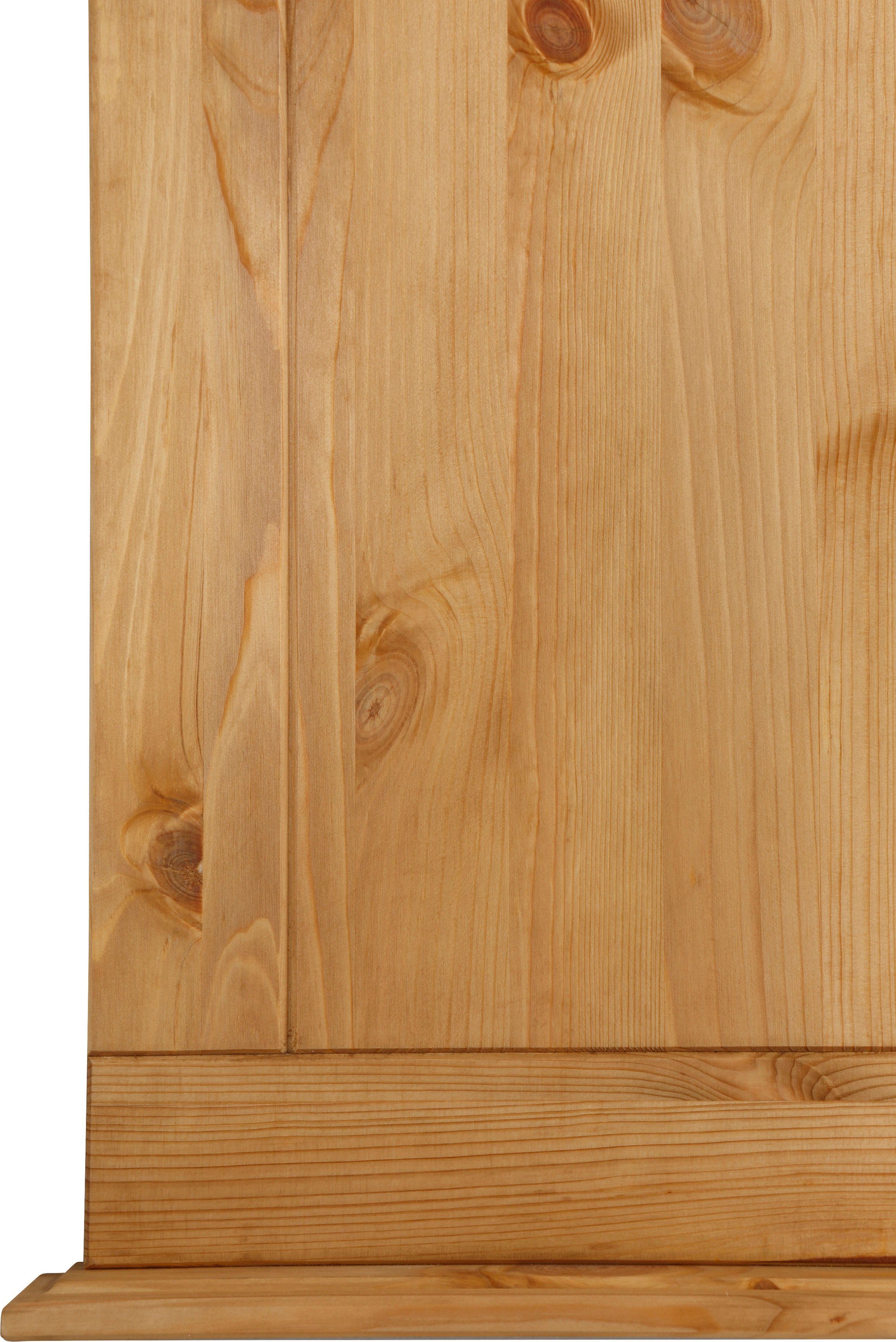 Home affaire Kapstokpaneel Indra van massief dennenhout, fsc®, 8 haken, discreet ornament