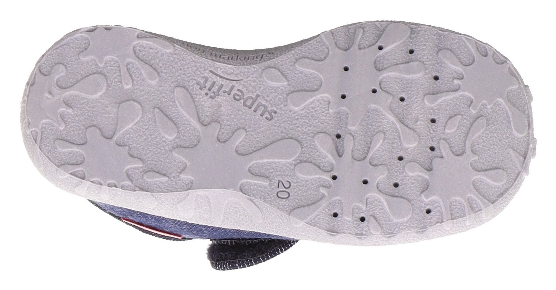Superfit Pantoffels SPOTTY WMS: middel Kinderschoen met kleurrijk patroon, maat sjabloon om te downloaden