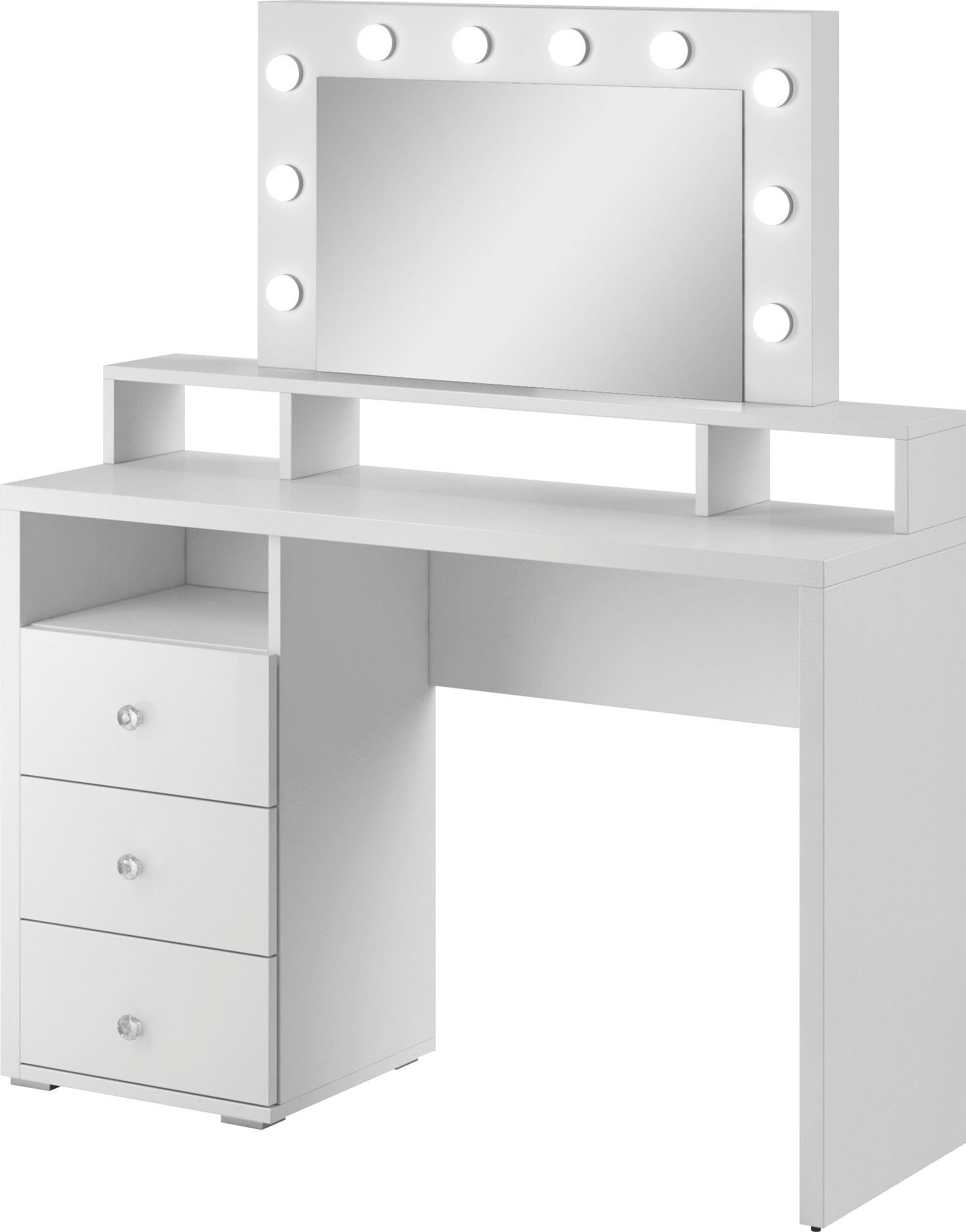 Helvetia Meble Make-uptafel Diva met ledverlichting