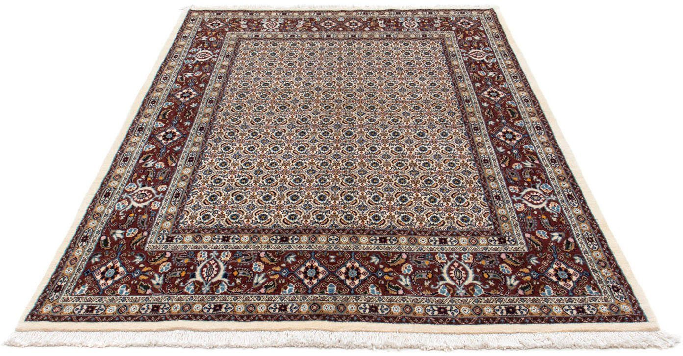 morgenland Wollen kleed Moud medaillon beige 201 x 146 cm Uniek exemplaar met certificaat