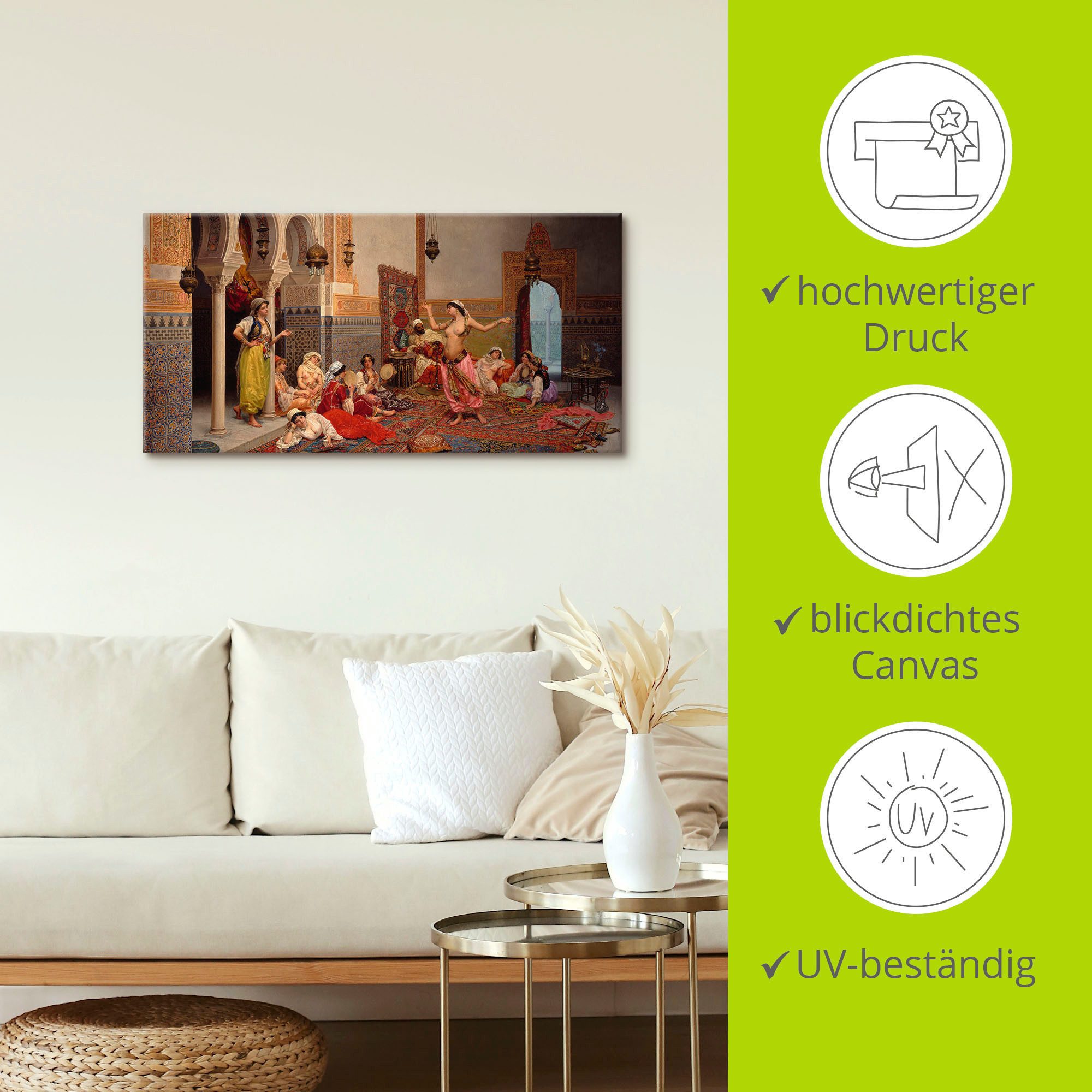 Artland Artprint Dansen in de harem. als artprint op linnen, muursticker in verschillende maten