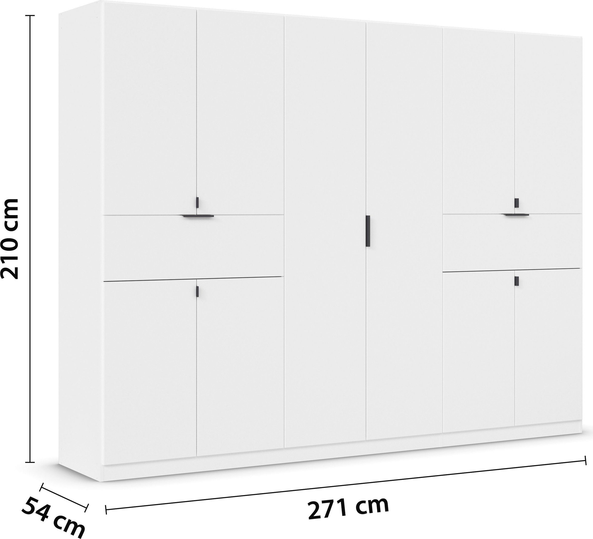 rauch Draaideurkast Kledingkast kast garderobe waskast TICAO met 2 ruime lades, veel opbergruimte made in germany