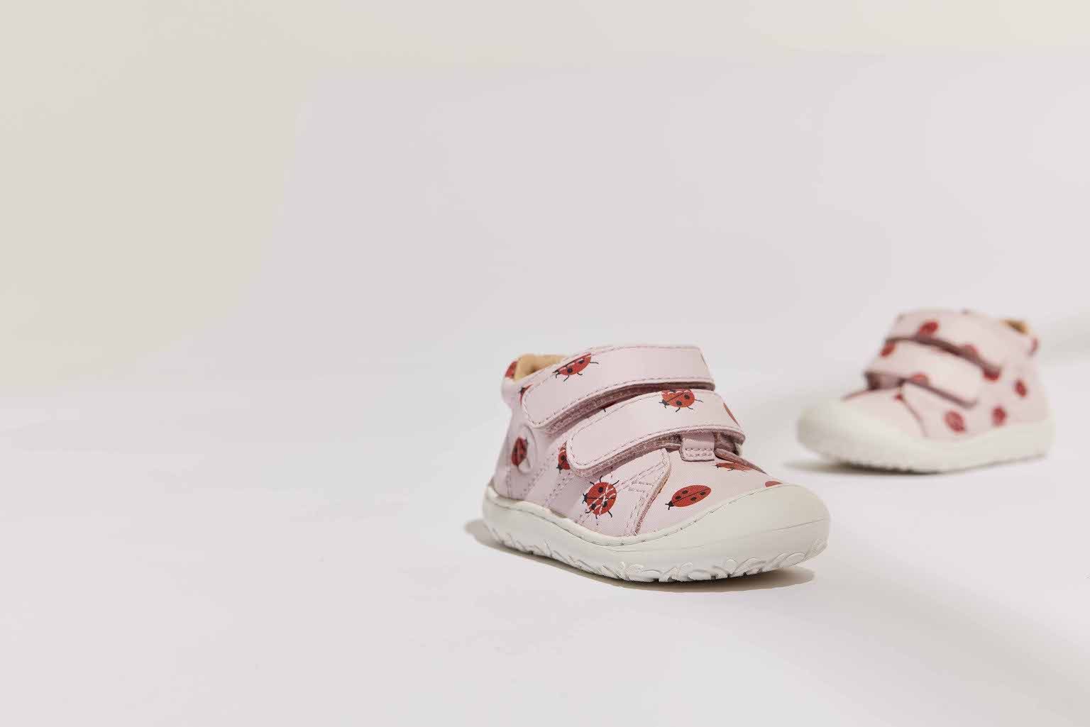 Bisgaard Babyschoentjes Barefoot hale v Breedte: normaal , blote voeten schoen met verwisselbare binnenzool, maat sjabloon te downloaden