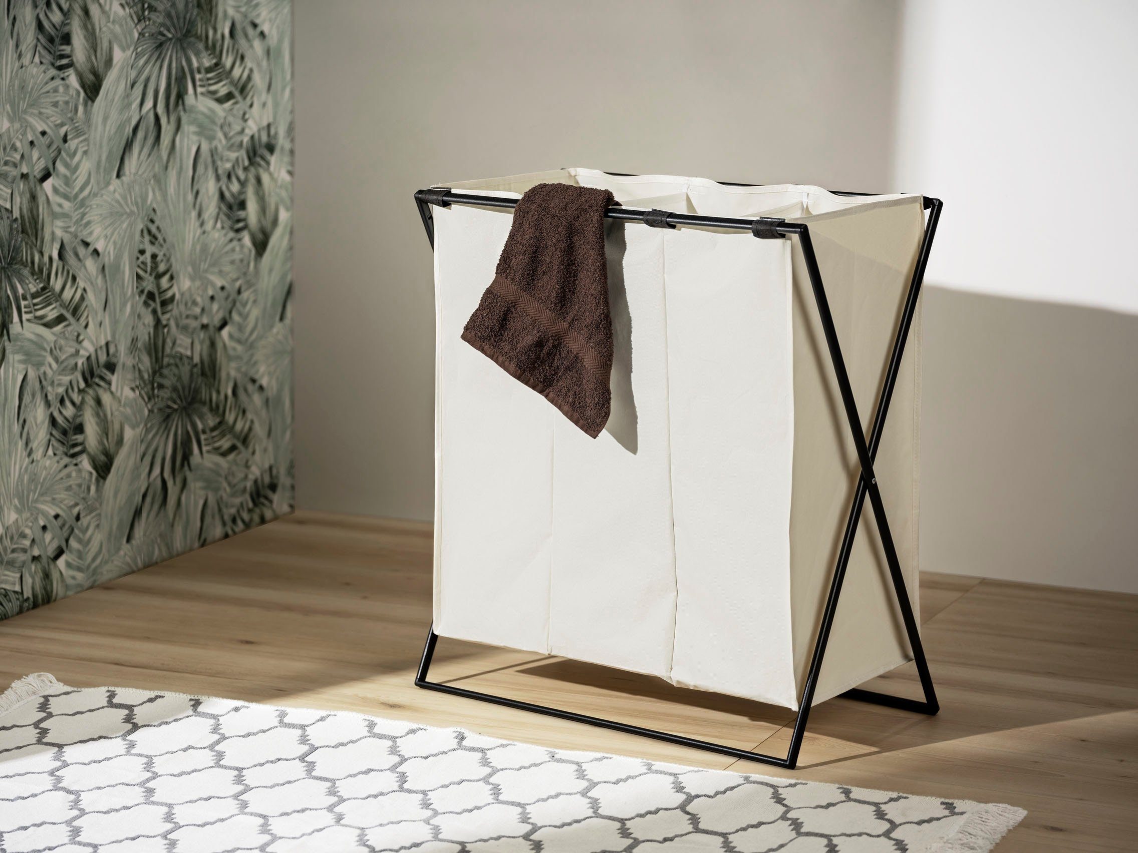 WENKO Wasmand met sorteerfunctie Trio XL 145 liter inhoud