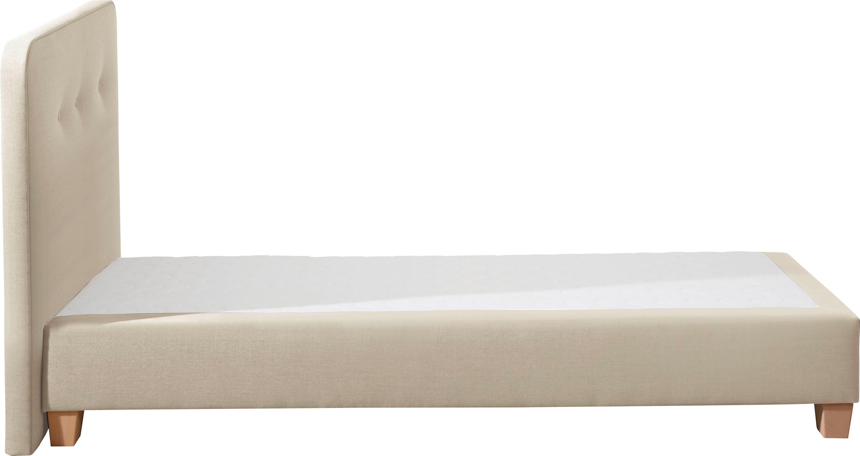 Home affaire Boxspring Fargo inclusief topper, in 3 soorten matrassen, in fluweel of structuurstof