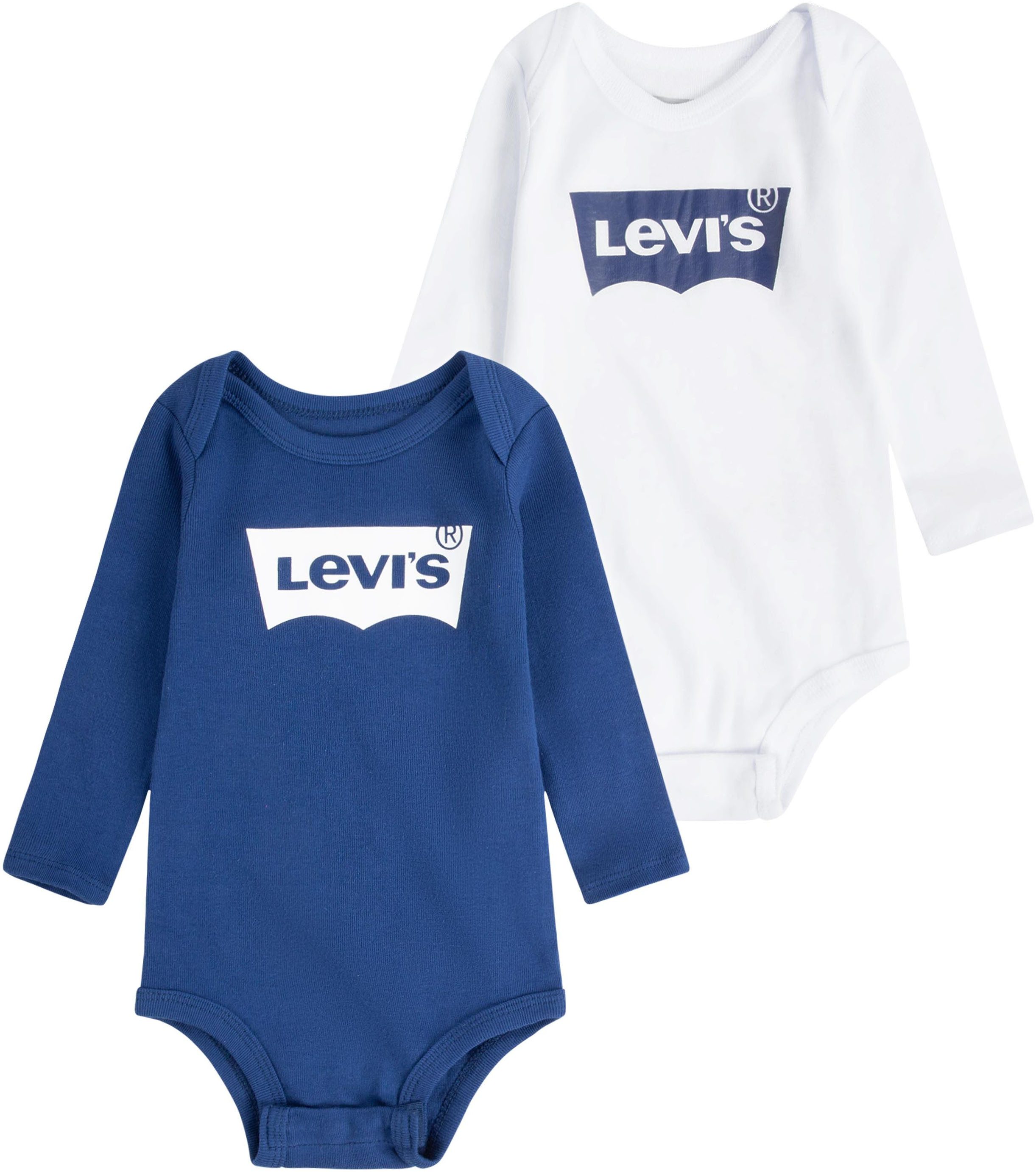 Levi's Kidswear Body met lange mouwen LS 2PK BATWING BODYSUIT (2-delig)