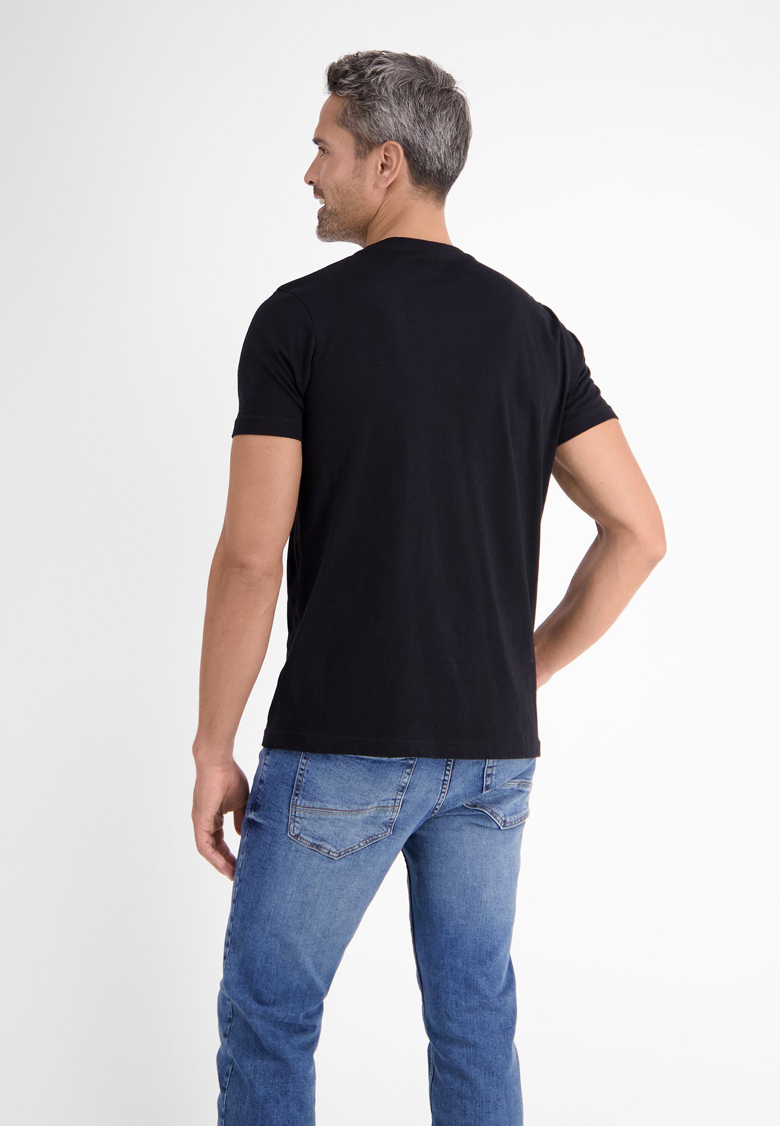 Lerros T-shirt LERROS dubbelpack T-shirt ronde hals in premium katoenkwaliteit