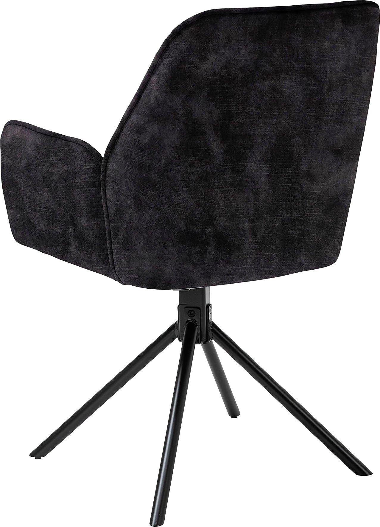 byLIVING Eetkamerstoel Blair set van 2, 360° draaibaar, gezellige fauteuil, verschillende stoffen (set, 2 stuks)