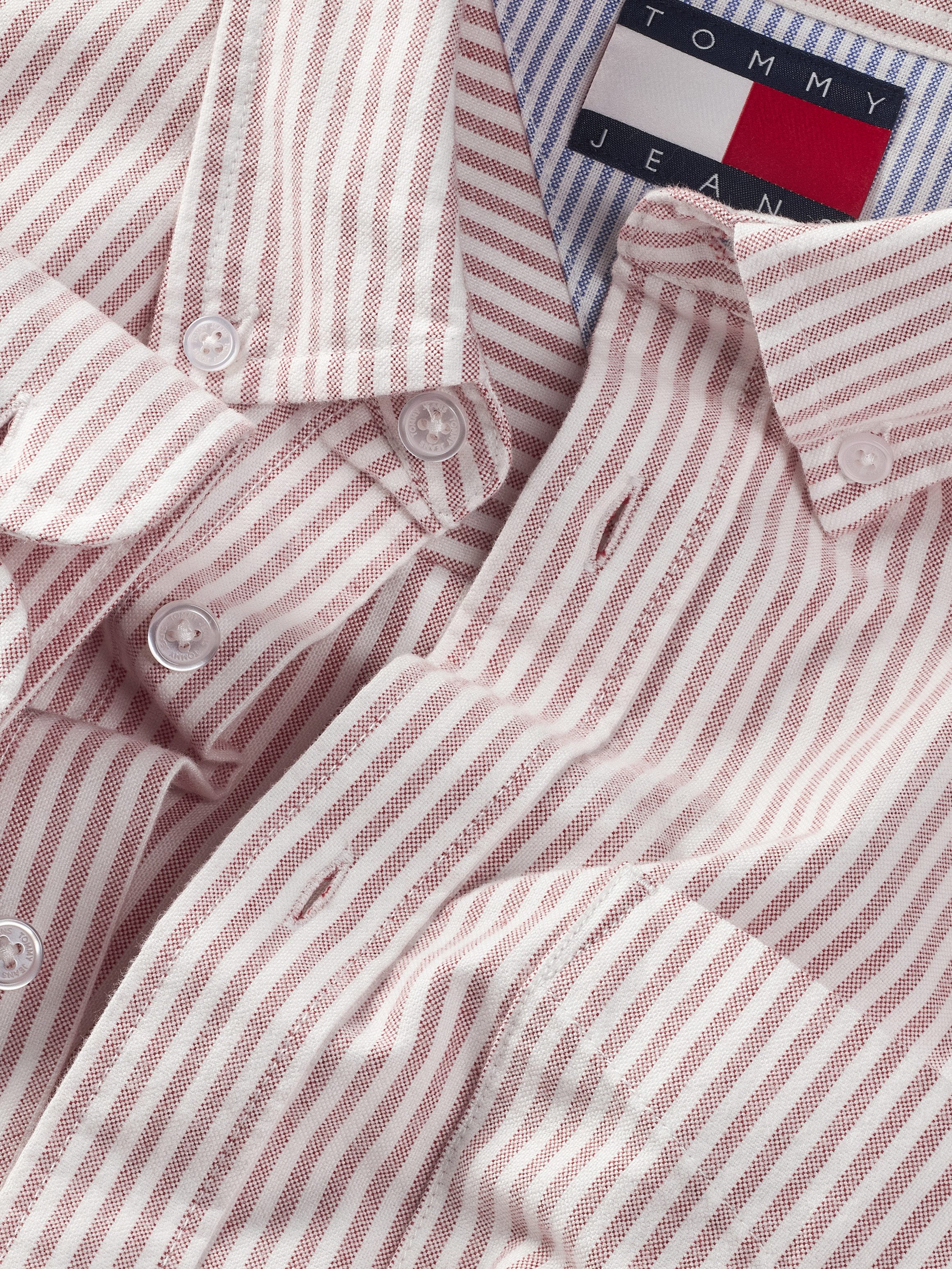 TOMMY JEANS Overhemd met lange mouwen TJM STRIPE OXFORD SHIRT EXT