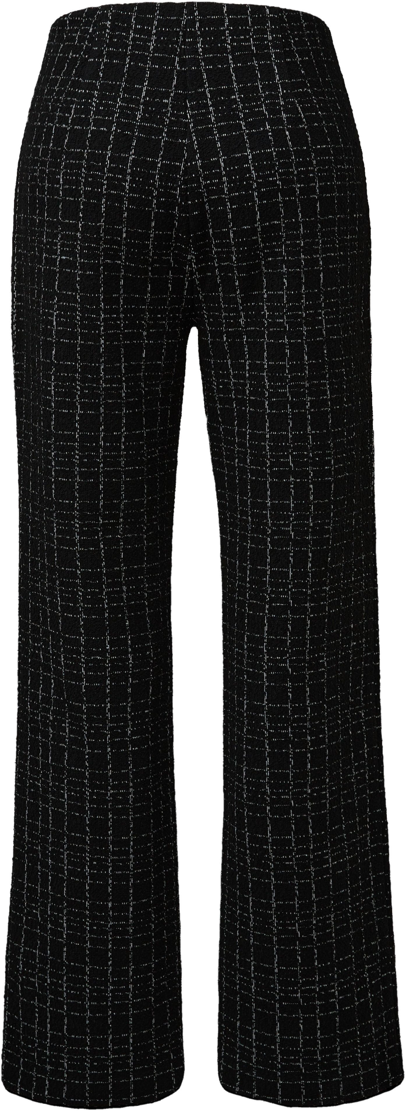 Comma Stoffen broek met grafisch patroon