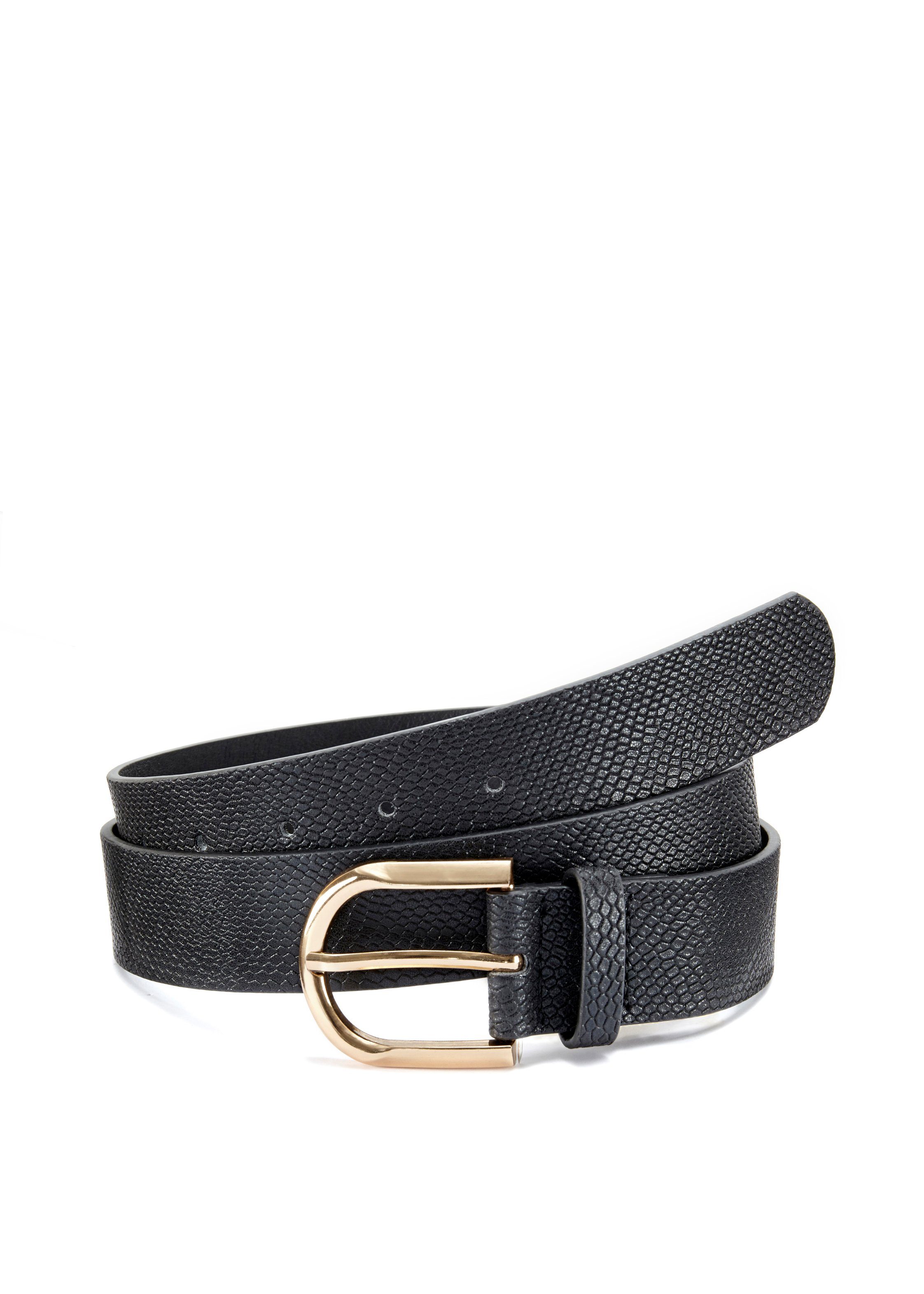 Lascana Heupriem in metallic-look, riem, jeansriem, broekriem voor jeans & broeken