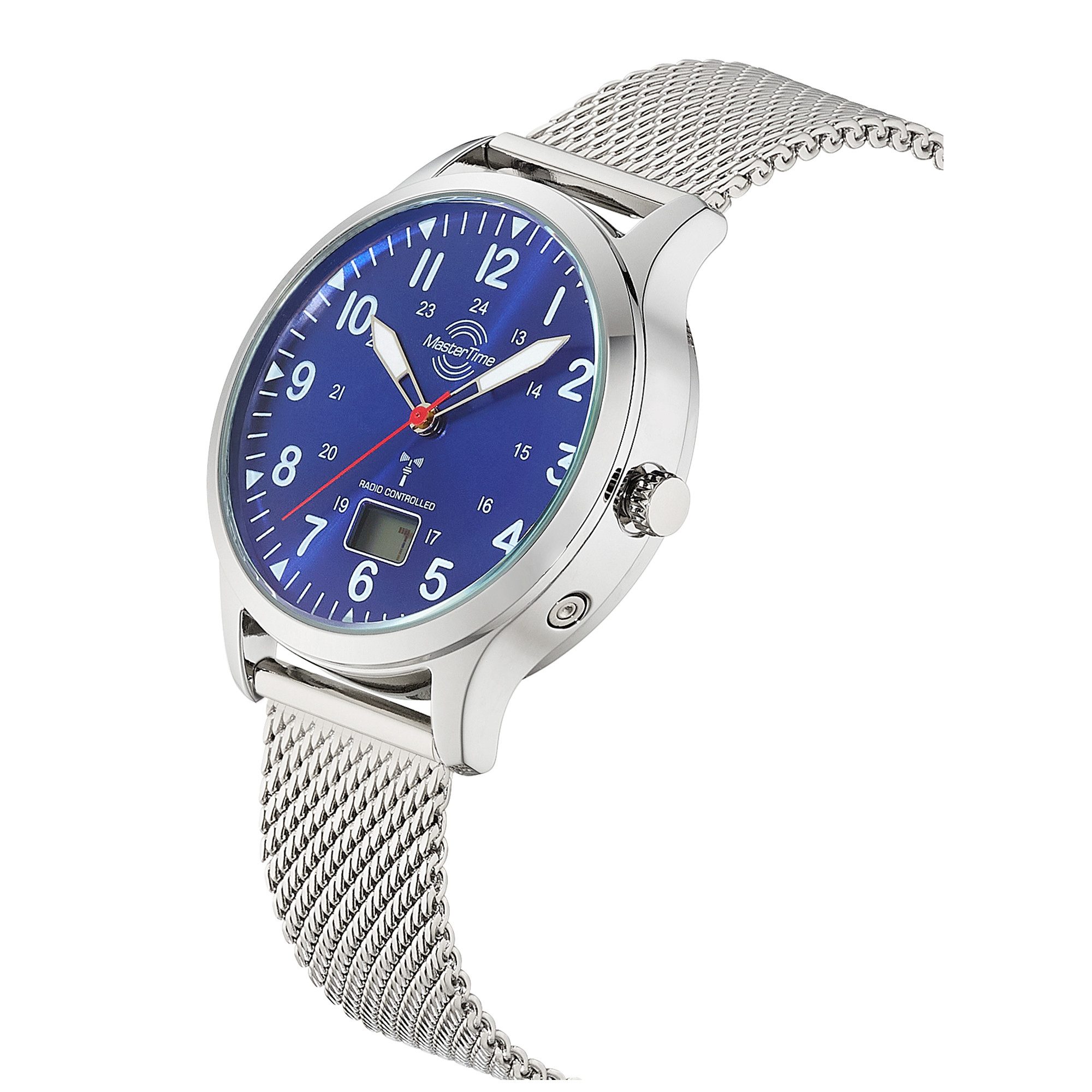 MASTER TIME Radiografisch horloge Aviation Quartzhorloge, polshorloge, herenhorloge, leren armband, analoog, digitaal