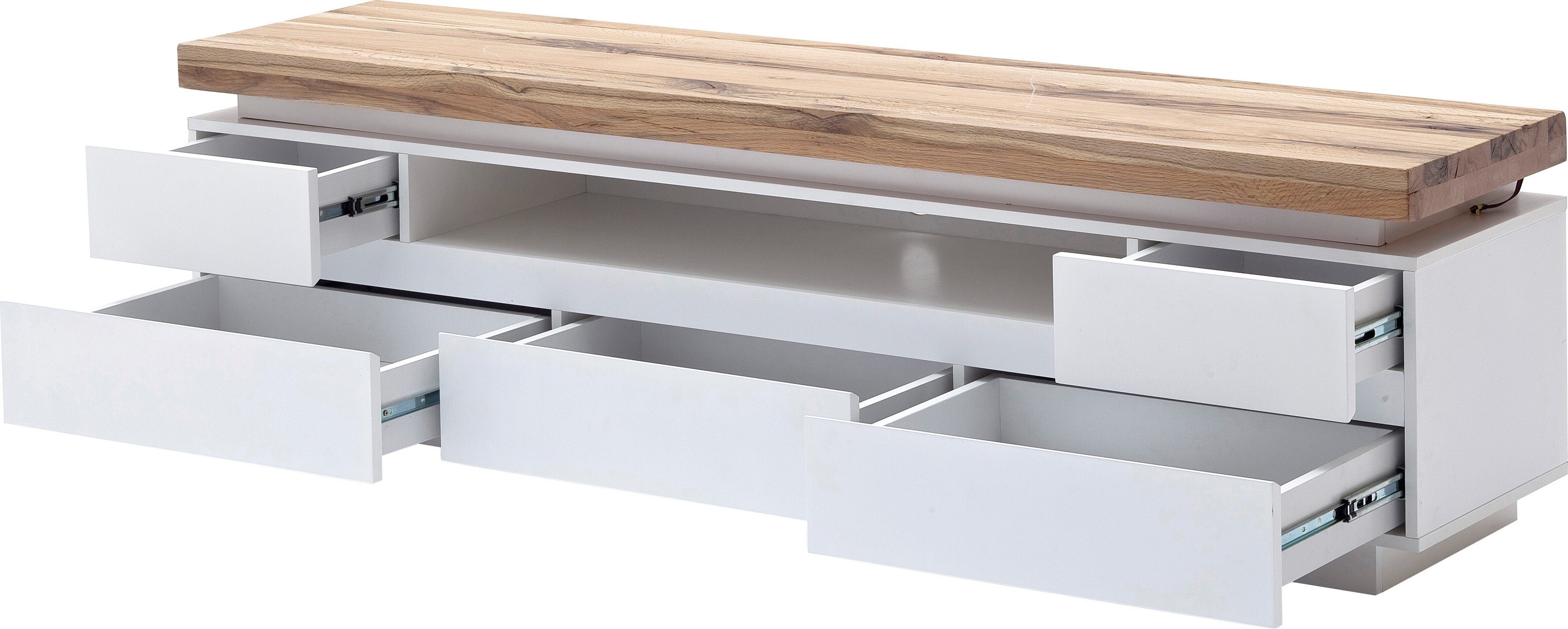 MCA furniture Tv-meubel Romina met ledverlichting wit dimbaar, incl. afstandsbediening
