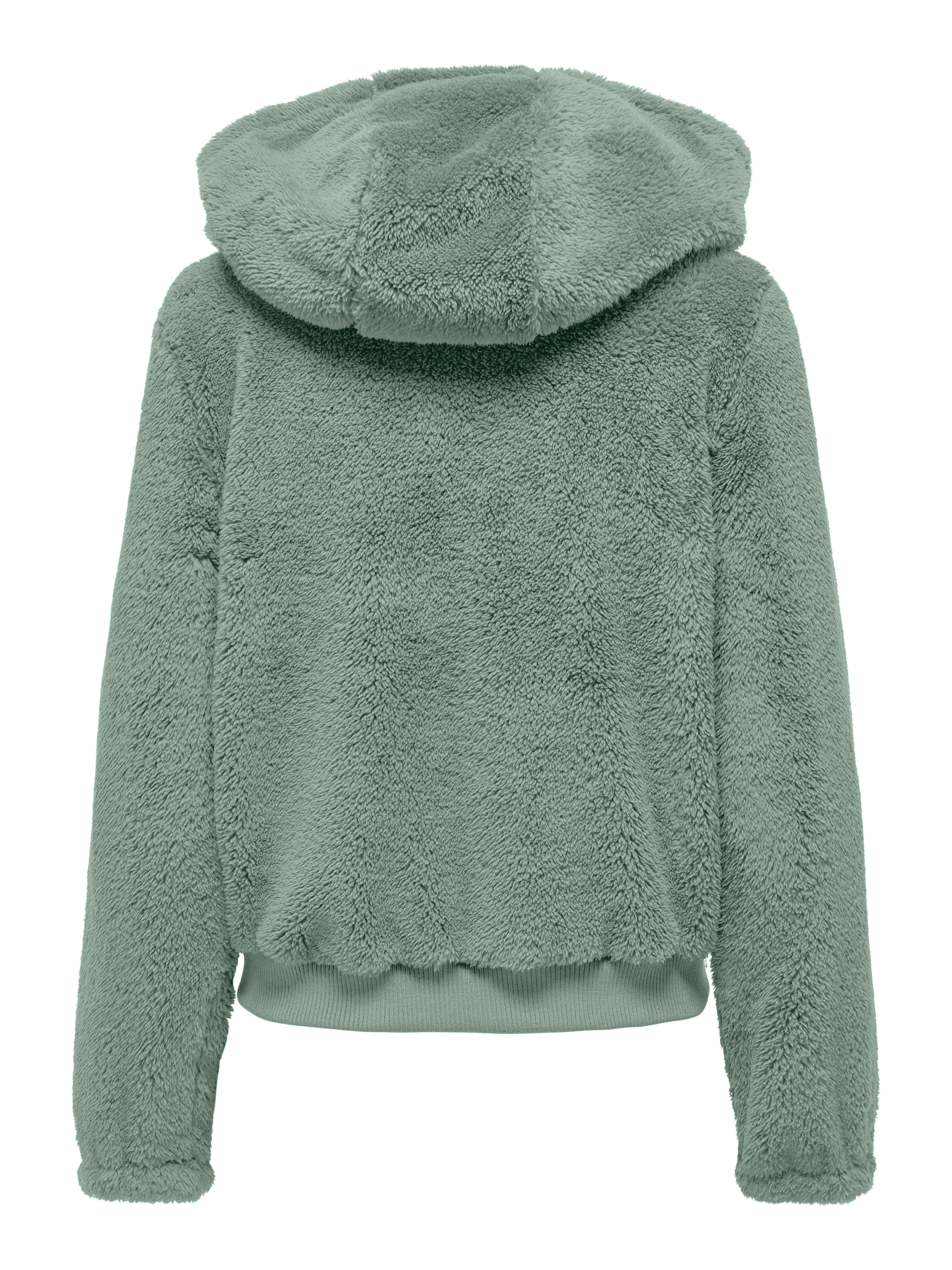 Only Pluche jas met capuchon ONLNEWANNA CONTACT SHERPA JKT OTW NOOS