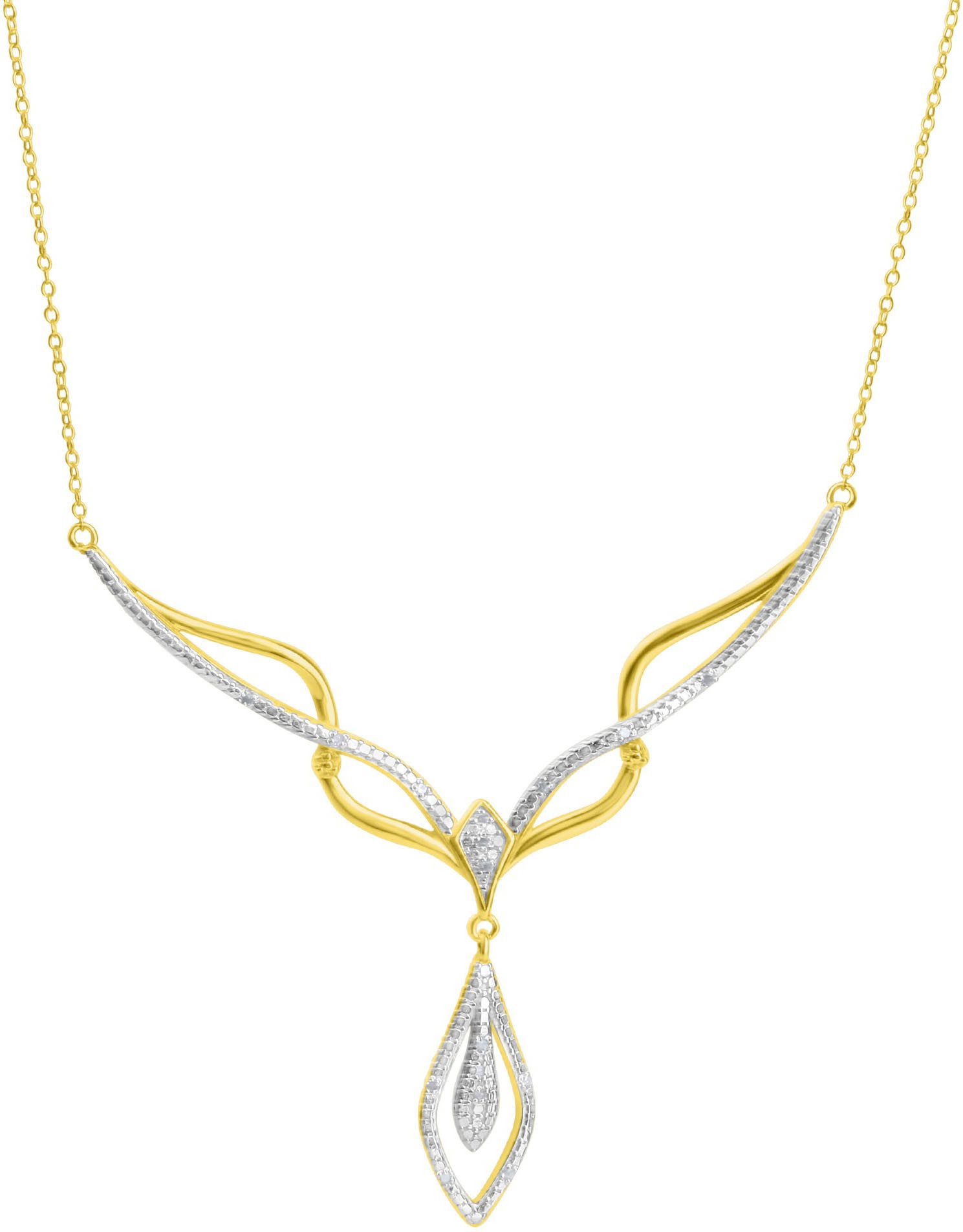 Firetti Ketting met hanger Sieraad cadeau zilver 925 halssieraad halsketting statement druppel dames kettingen goud(kleur)