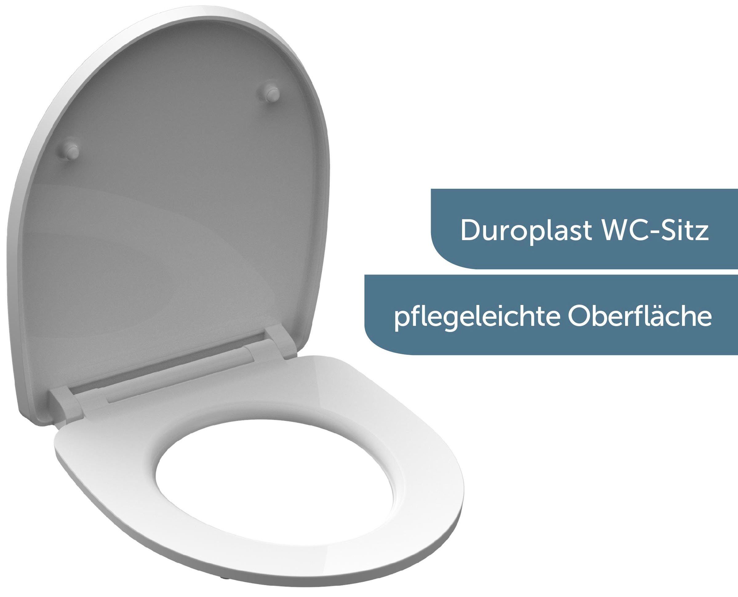 Schütte Toiletzitting Magic light Duroplast, met softclosemechanisme en snelsluiting, High gloss