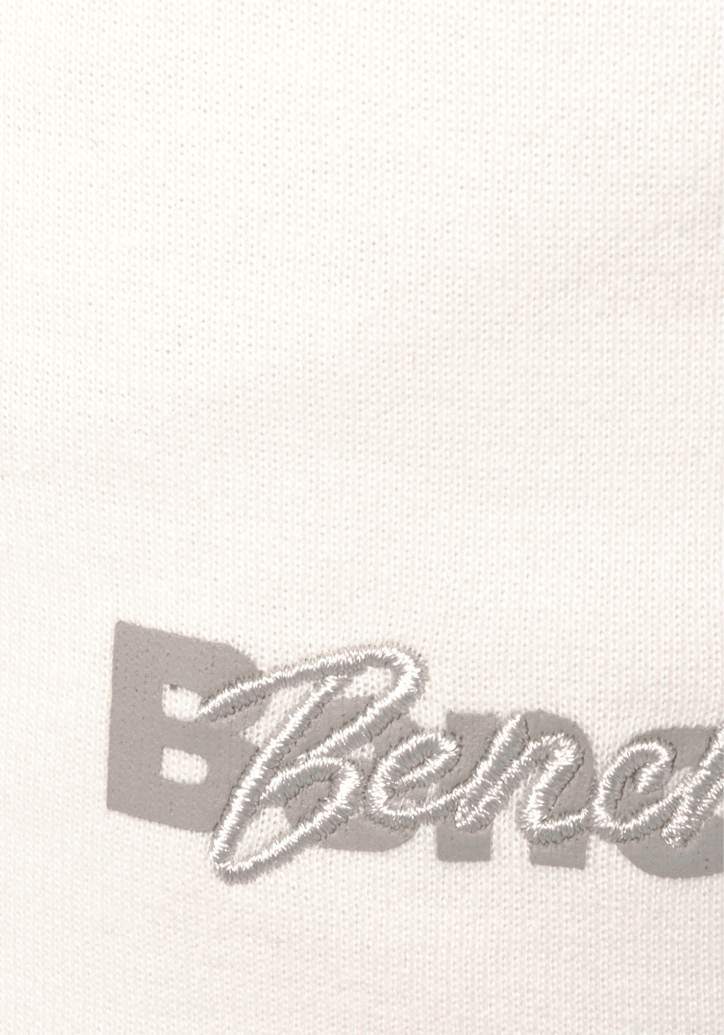 Bench. Loungewear Short met logoprint en borduursel