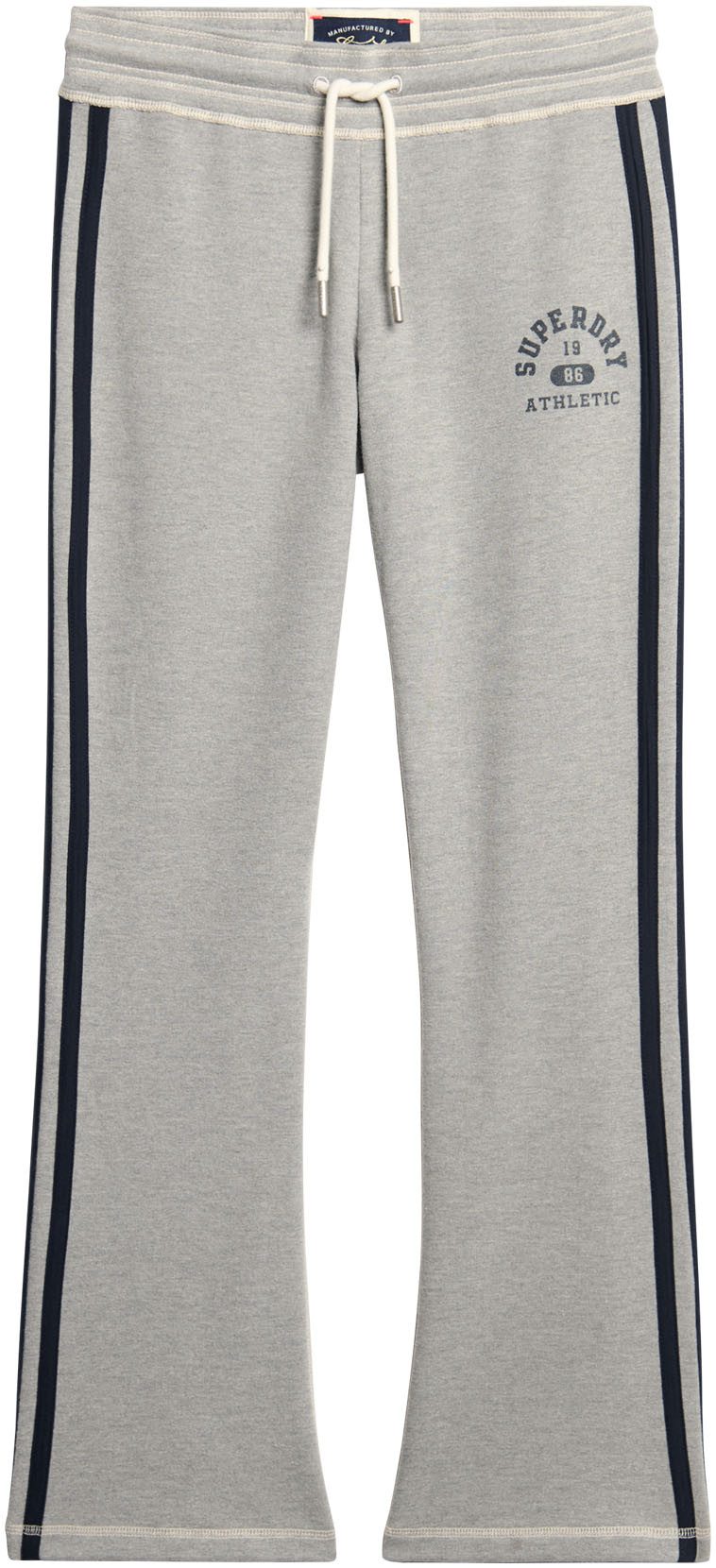 Superdry Sweatbroek ATHLETIC STRIPE FLARE JOGGER Joggingbroek met strepen en flare