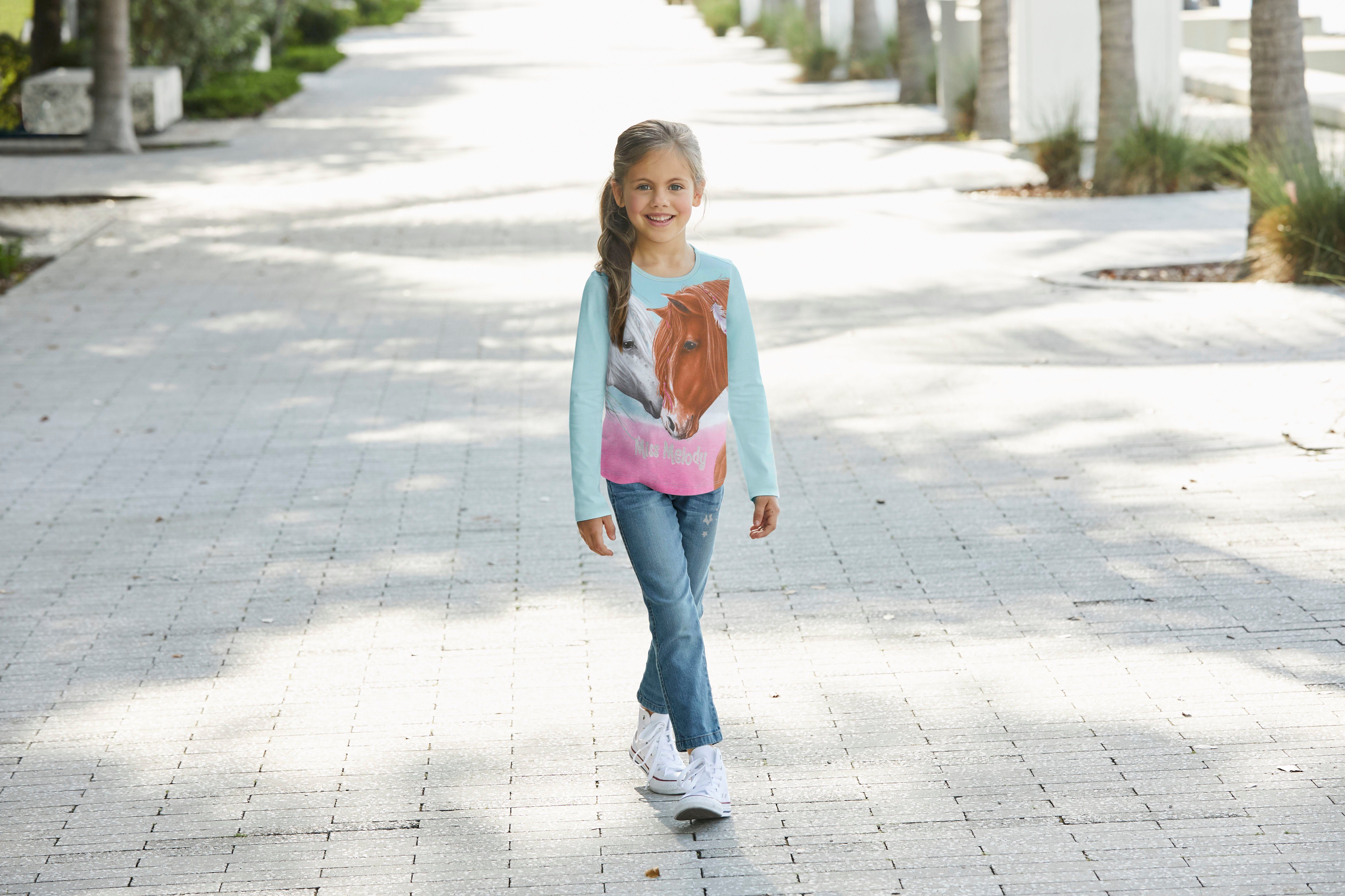 Miss Melody Shirt met lange mouwen voor paardenfans