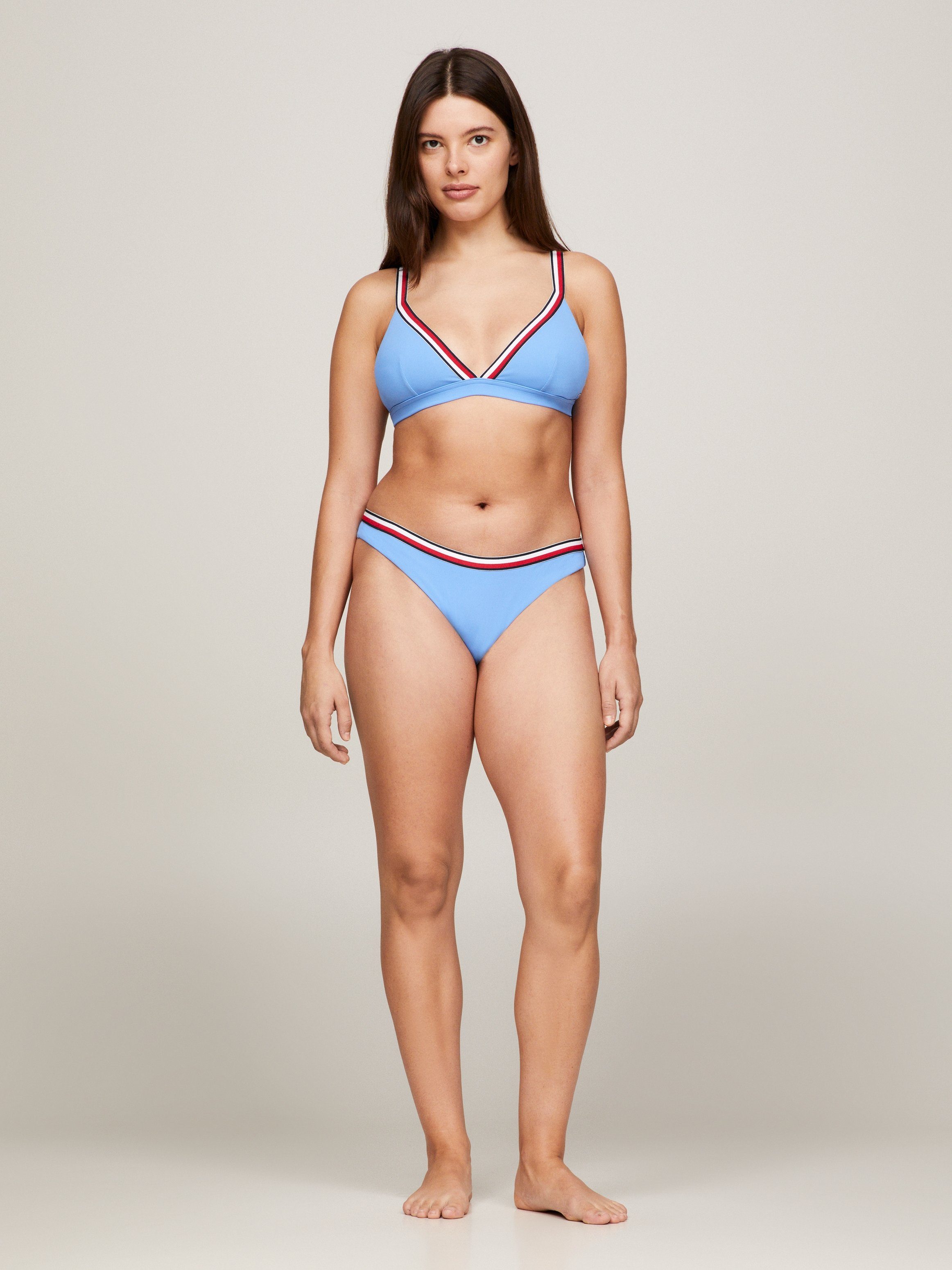 Tommy Hilfiger Swimwear Triangel-bikinitop TRIANGLE RP met ribstructuur