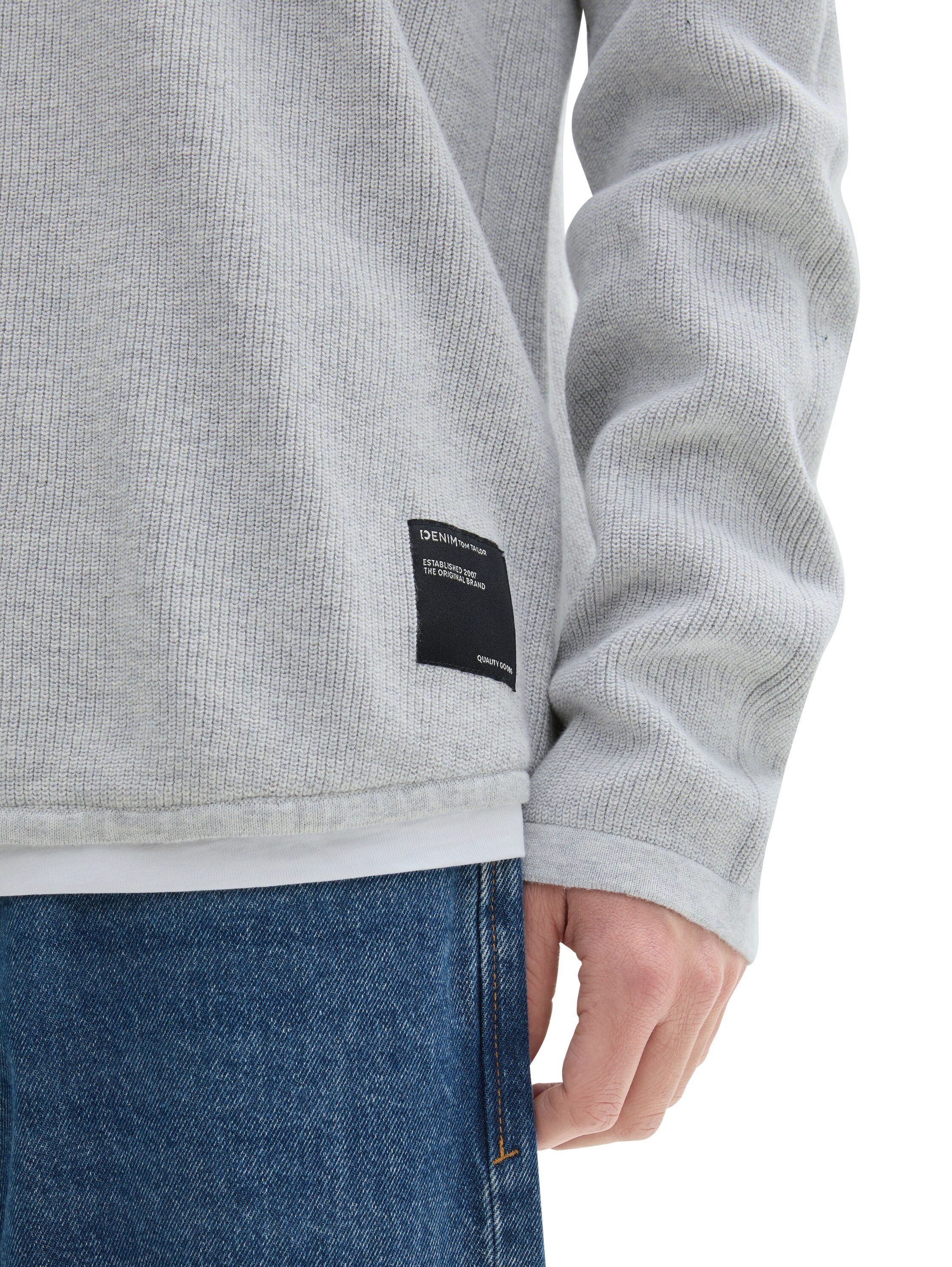 Tom Tailor Denim 2-in-1-trui met structuur